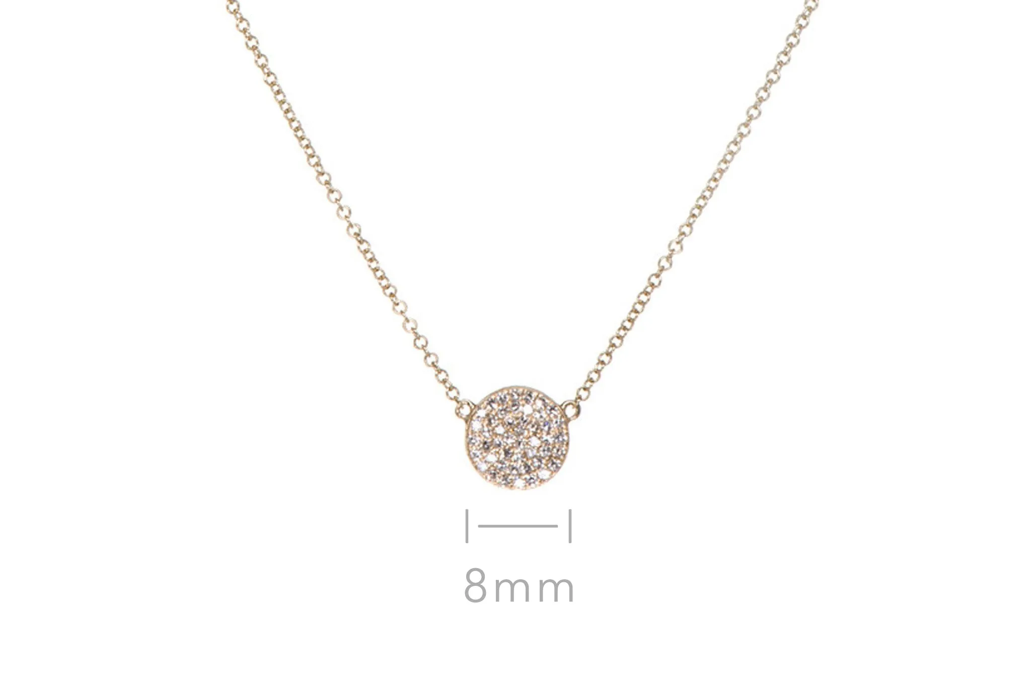 Diamond Disc Necklace sold by EF Collection product image thumbnail 5
