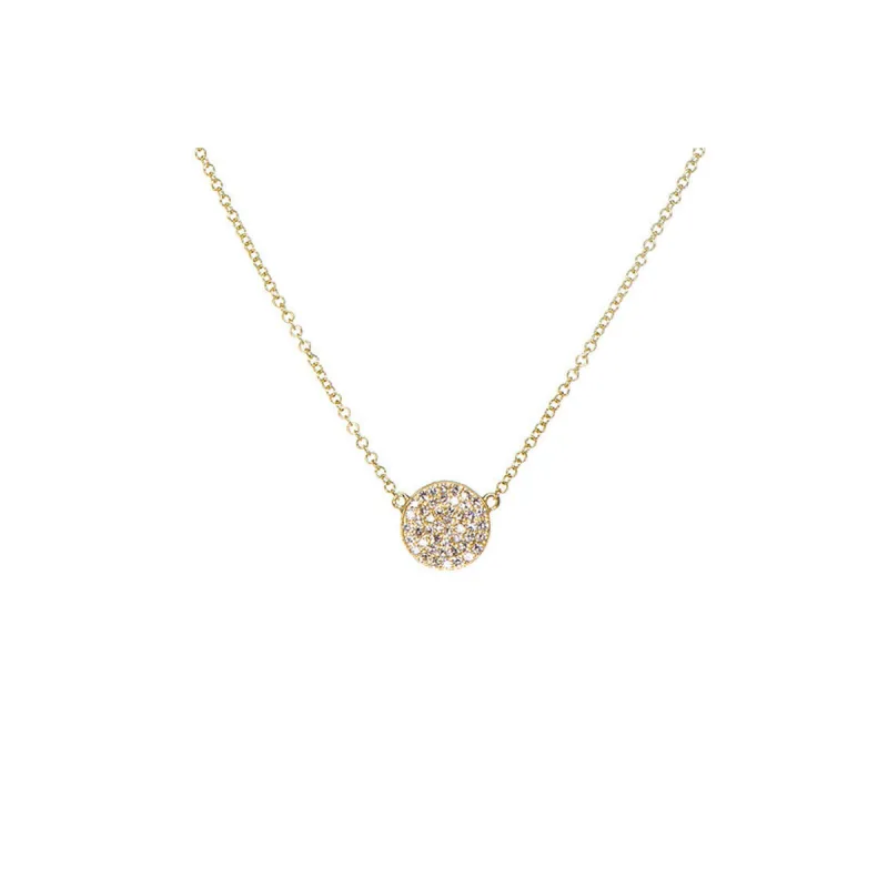 Diamond Disc Necklace sold by EF Collection