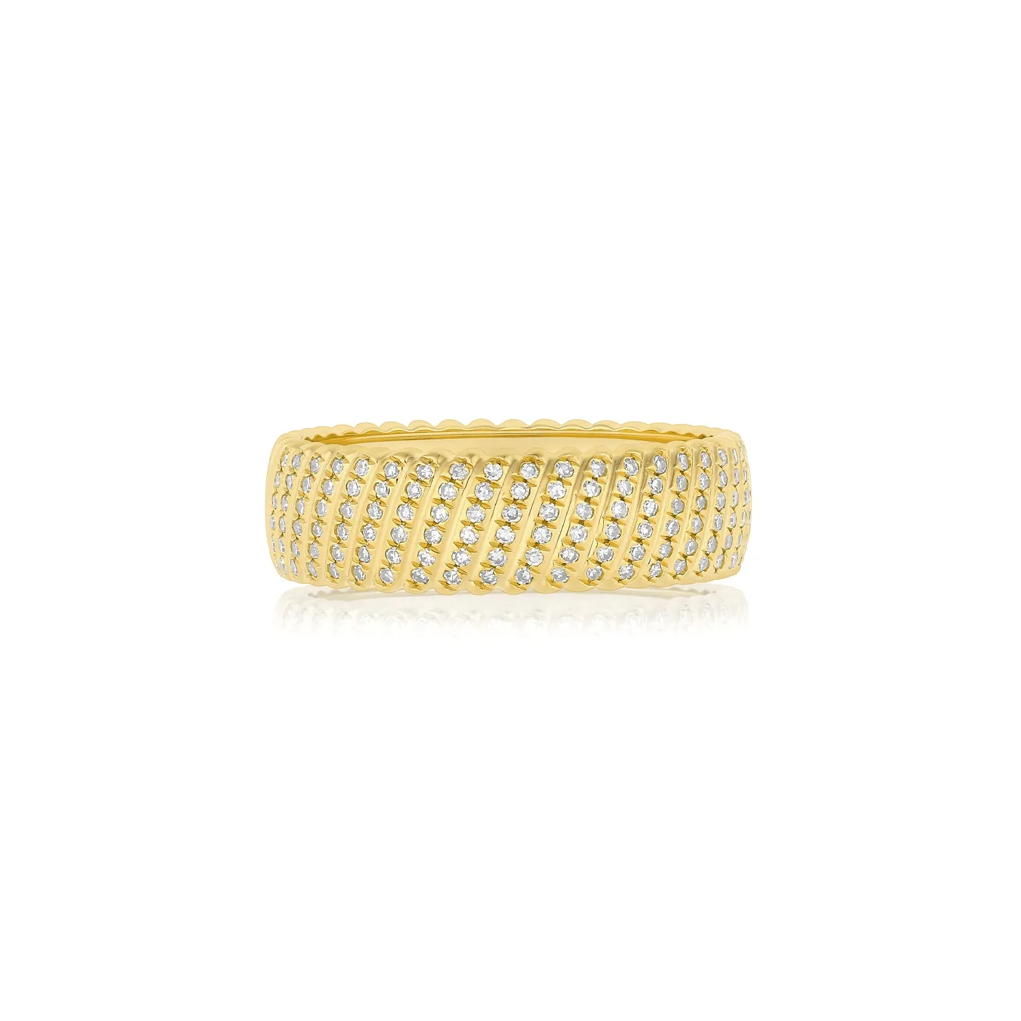 Diamond Jumbo Twist Ring sold by EF Collection