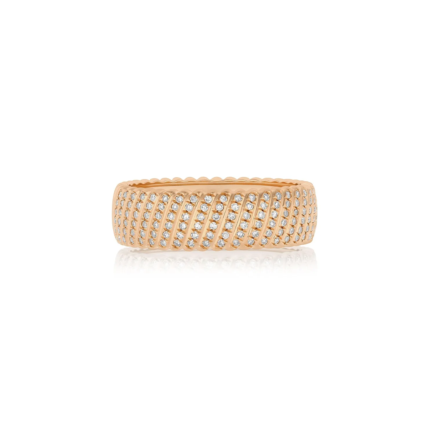 Diamond Jumbo Twist Ring sold by EF Collection product image thumbnail 3