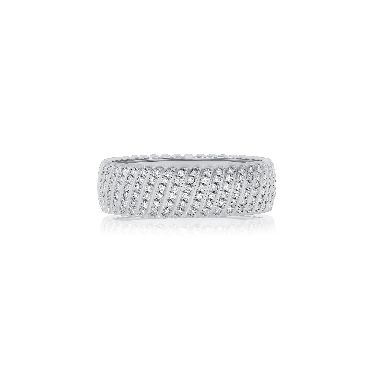 Diamond Jumbo Twist Ring sold by EF Collection product image thumbnail 4
