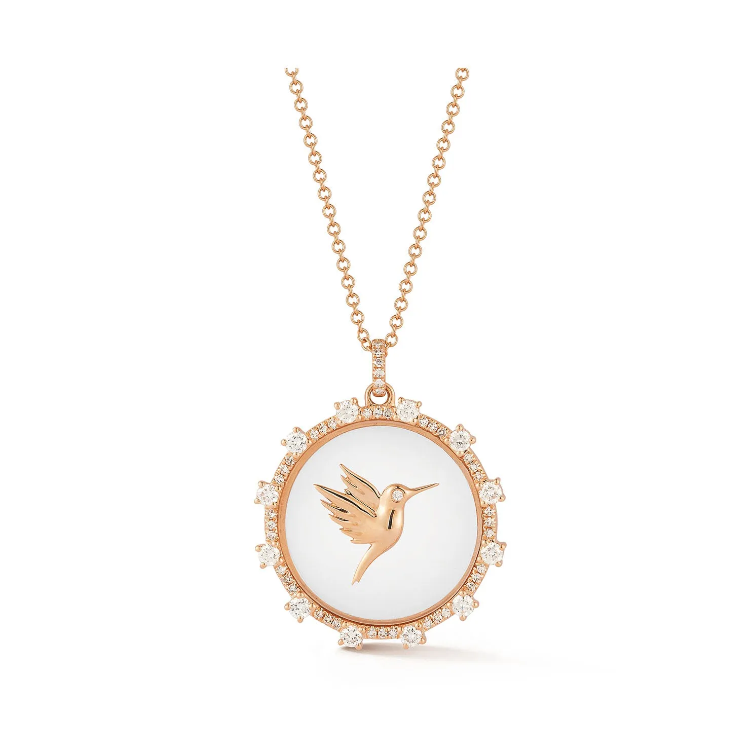 Floating Hummingbird Necklace sold by EF Collection product image thumbnail 4
