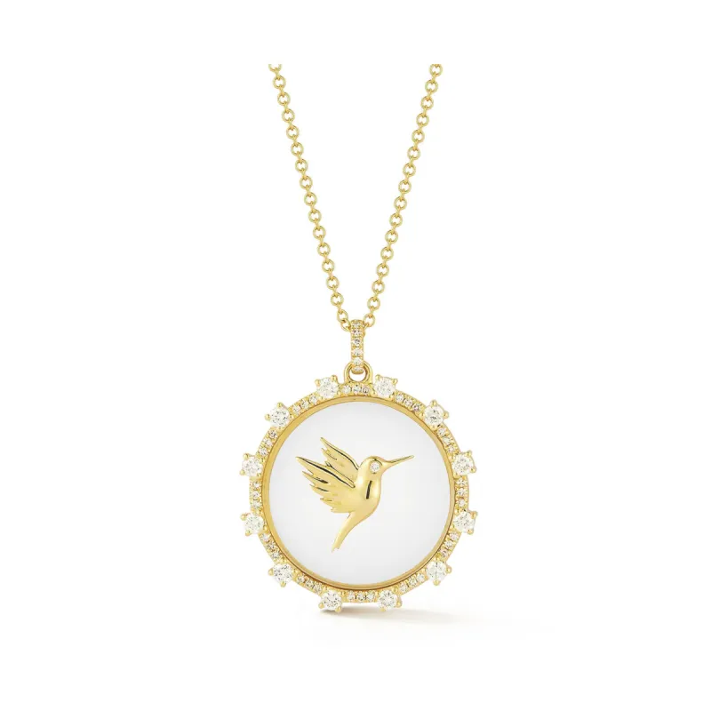 Floating Hummingbird Necklace sold by EF Collection