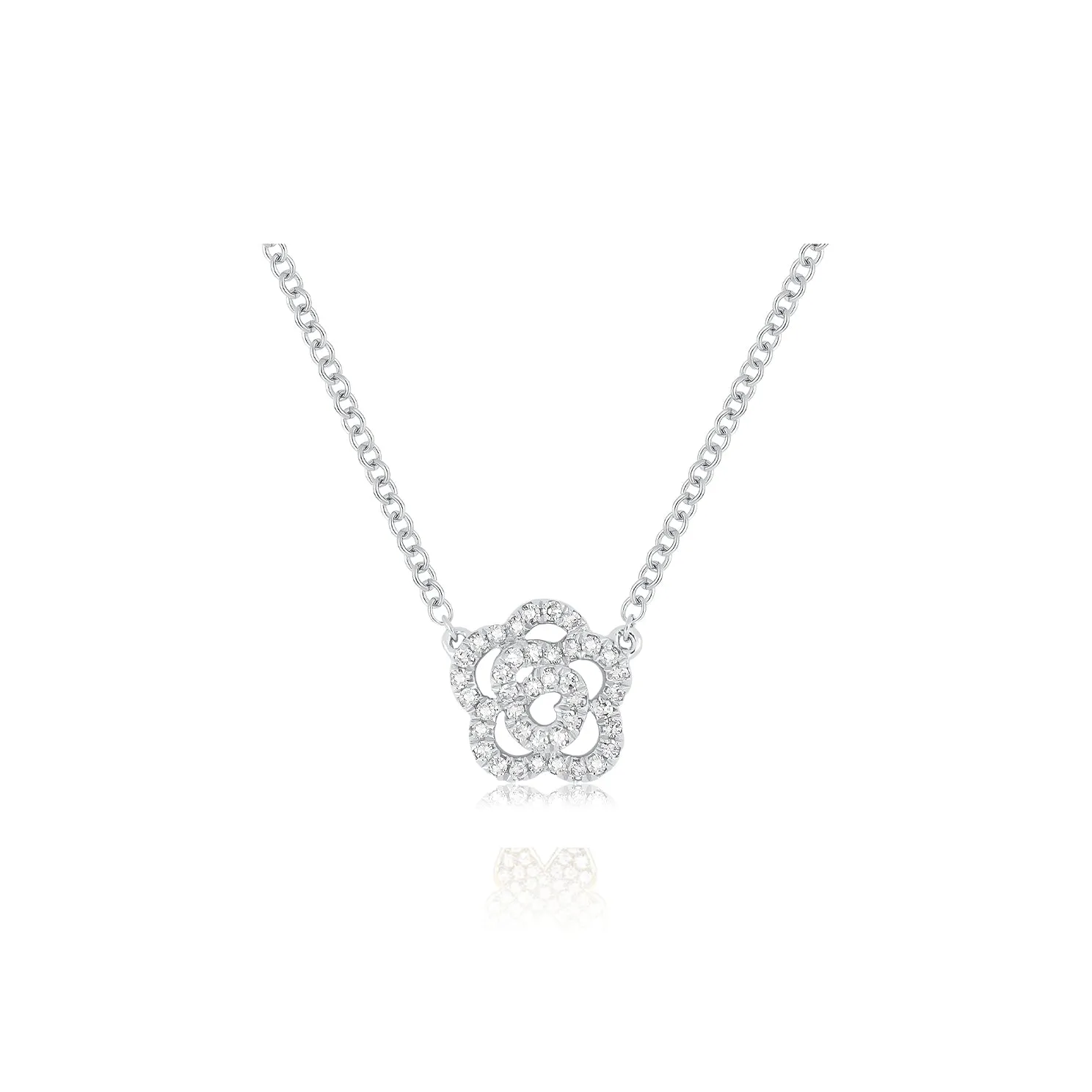Diamond Rose Necklace sold by EF Collection