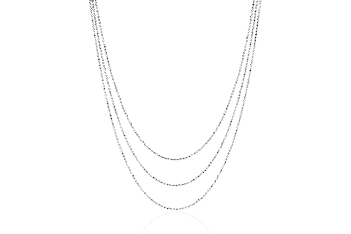 Hasson Triple Layered Chain Necklace made by EF Collection