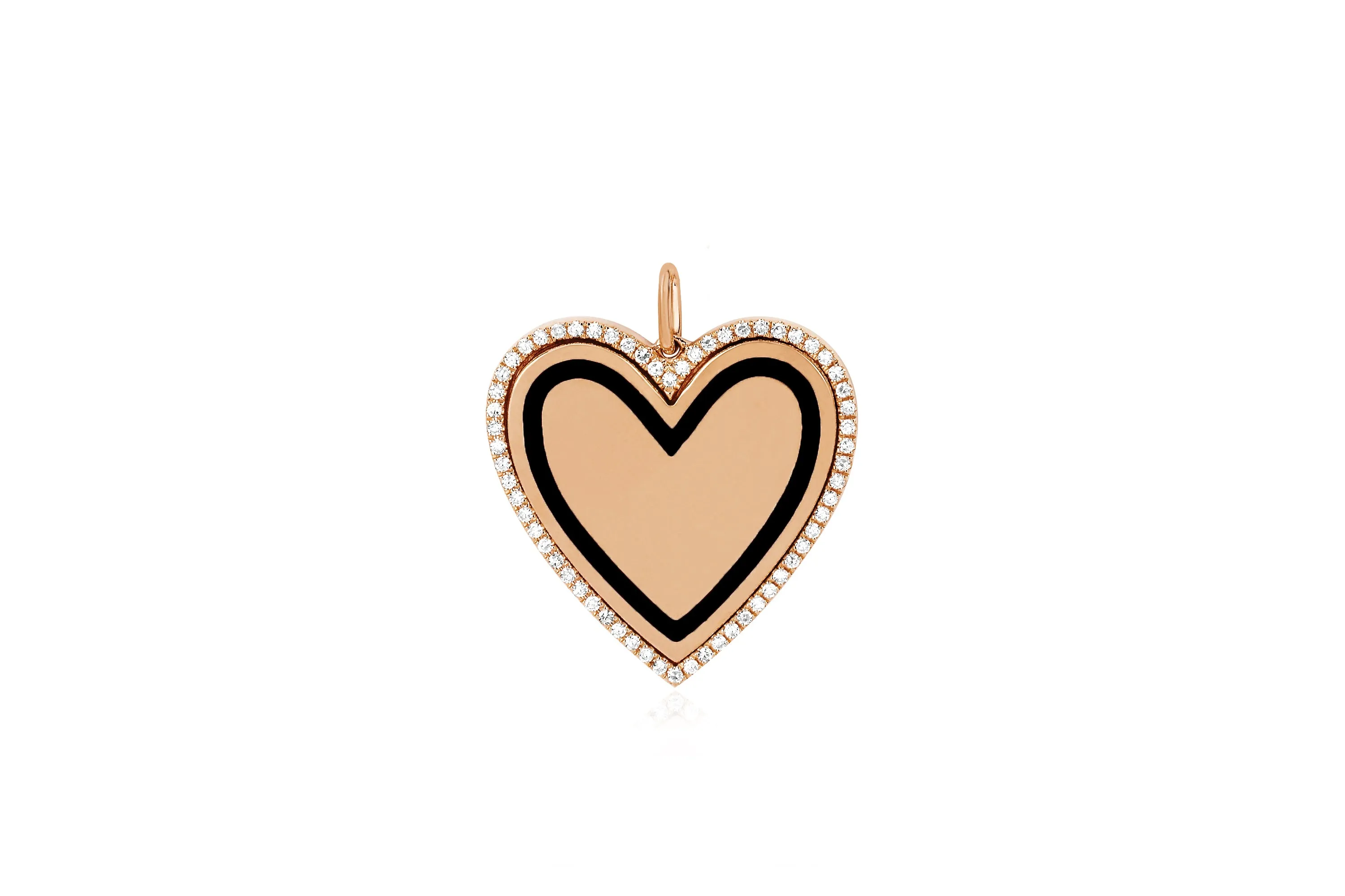 Diamond & Enamel Heart Charm sold by EF Collection product image thumbnail 3