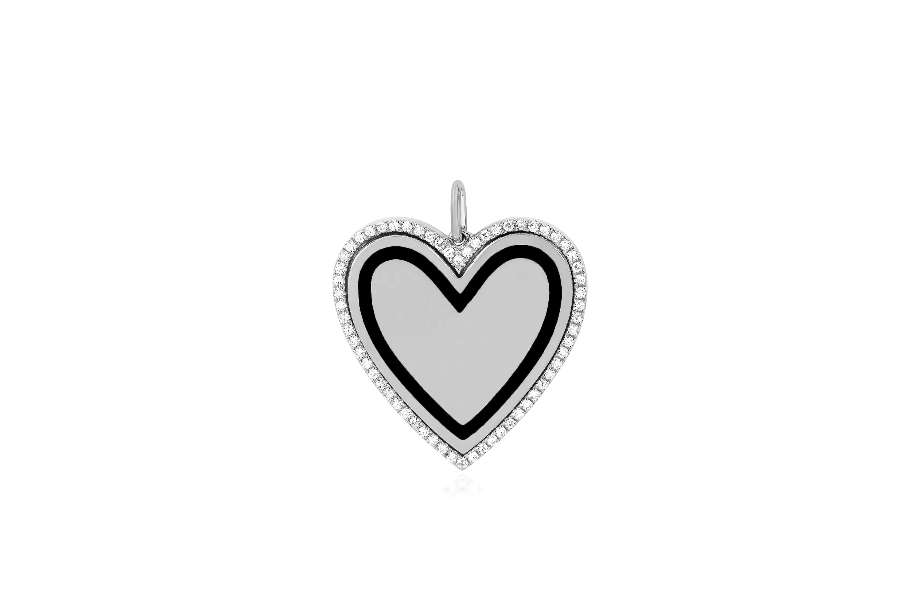 Diamond & Enamel Heart Charm sold by EF Collection product image thumbnail 4