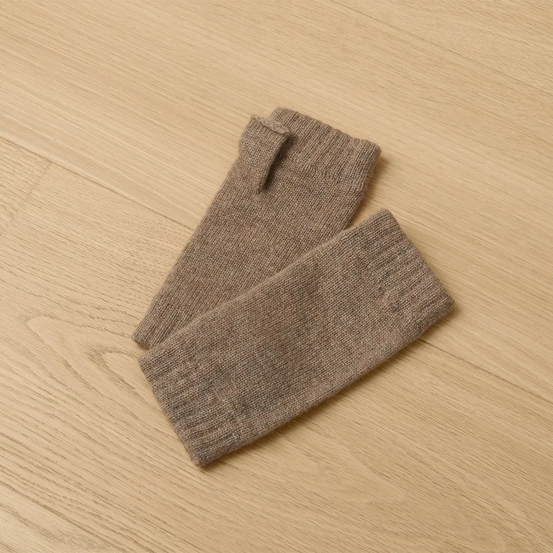 Mocha Cashmere Wrist Warmer sold by EF Collection