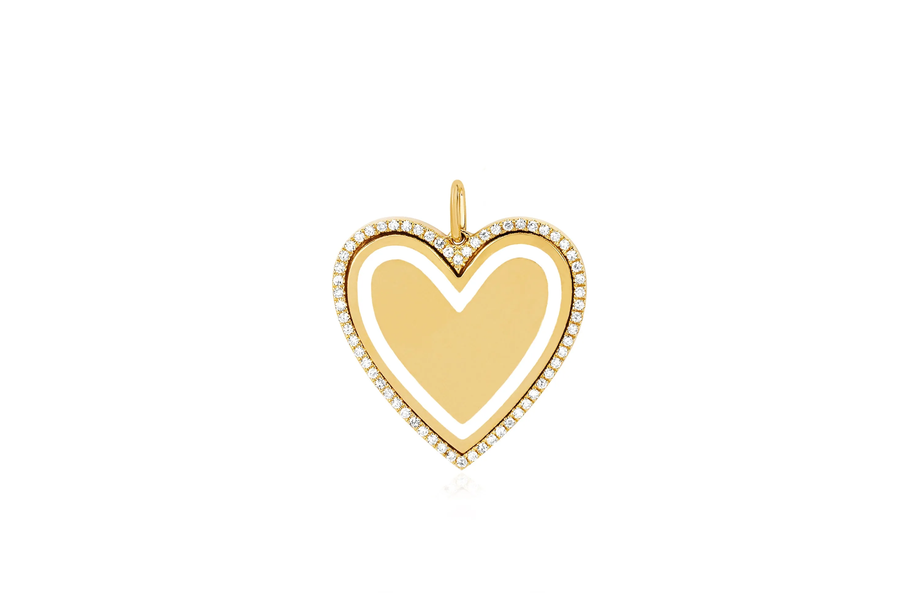 Diamond & Enamel Heart Charm sold by EF Collection product image thumbnail 5