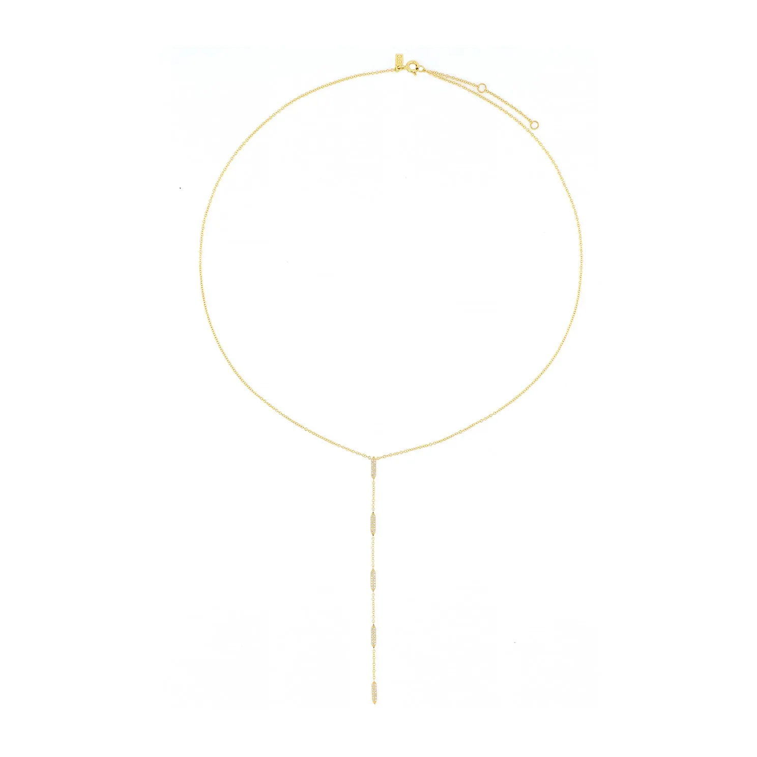 Pave Diamond "On Point" Lariat Necklace sold by EF Collection product image thumbnail 3