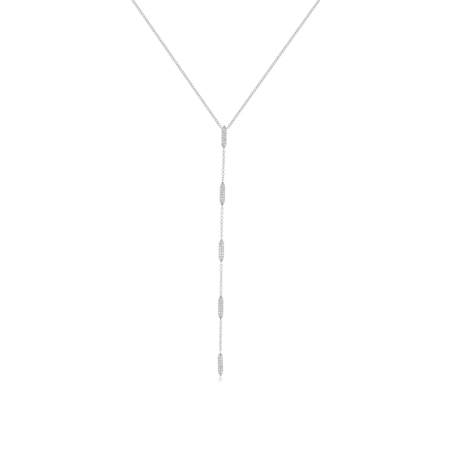 Pave Diamond "On Point" Lariat Necklace sold by EF Collection product image thumbnail 5
