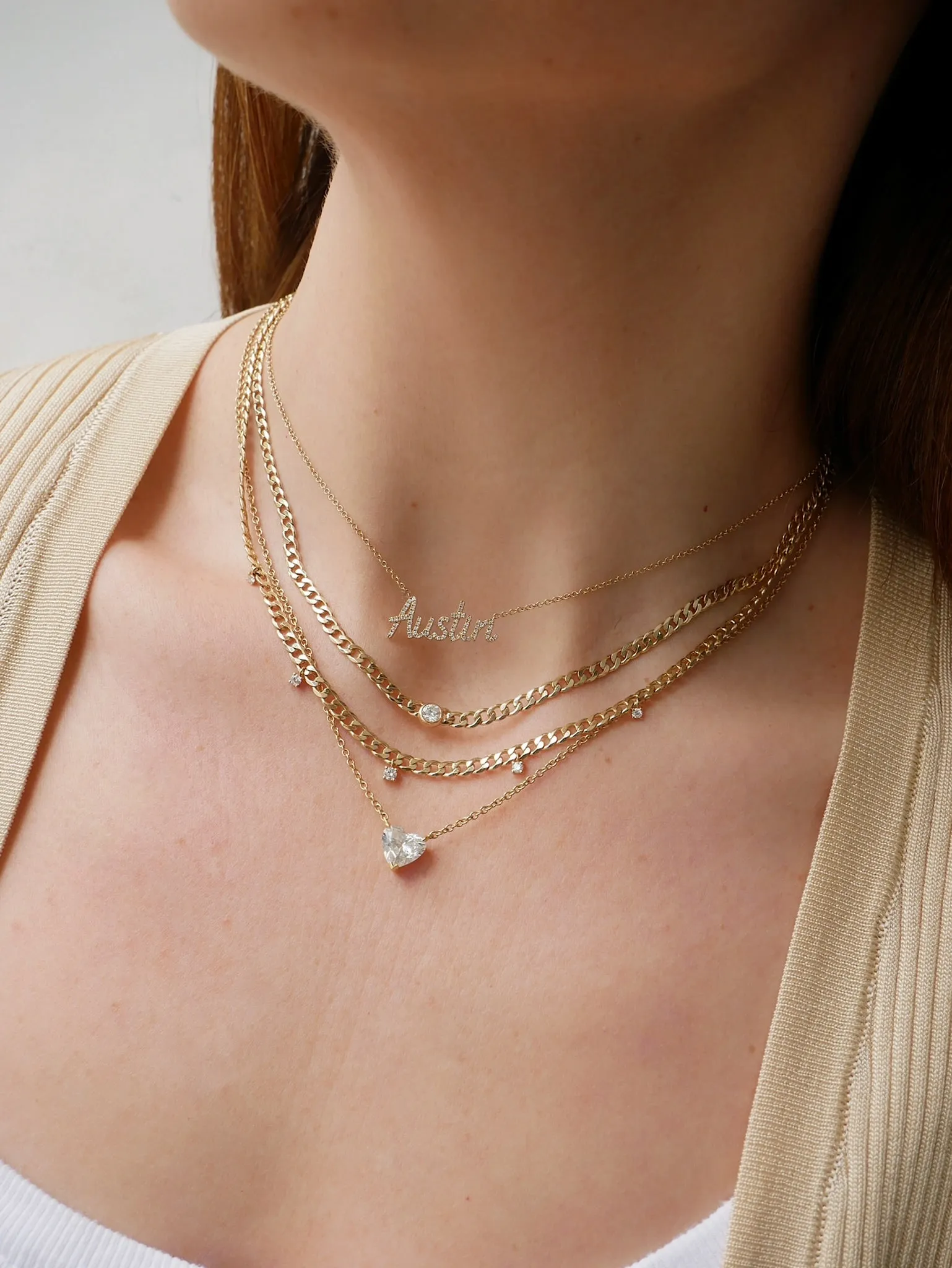 Diamond Sari Necklace sold by EF Collection product image thumbnail 5