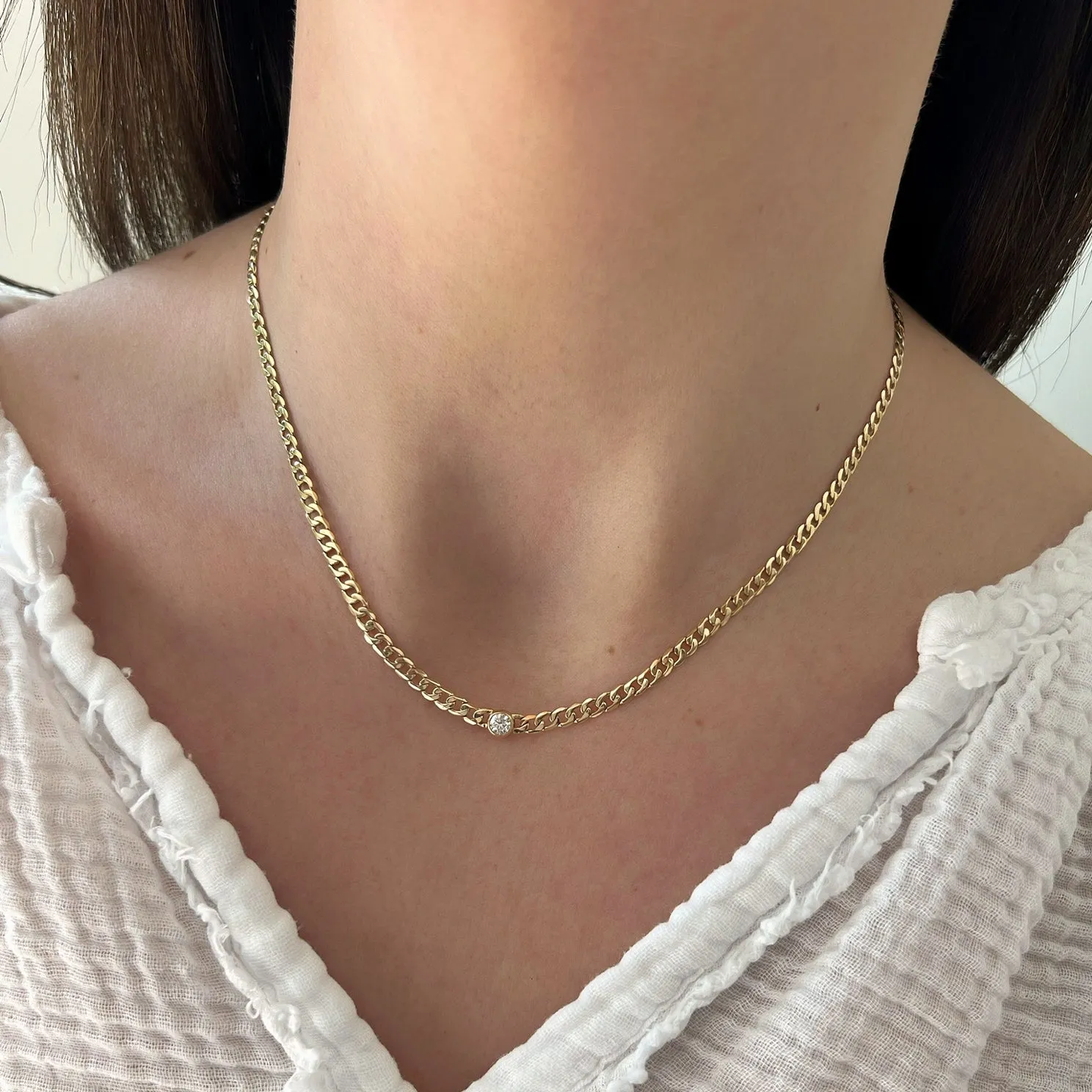 Diamond Sari Necklace sold by EF Collection product image thumbnail 2