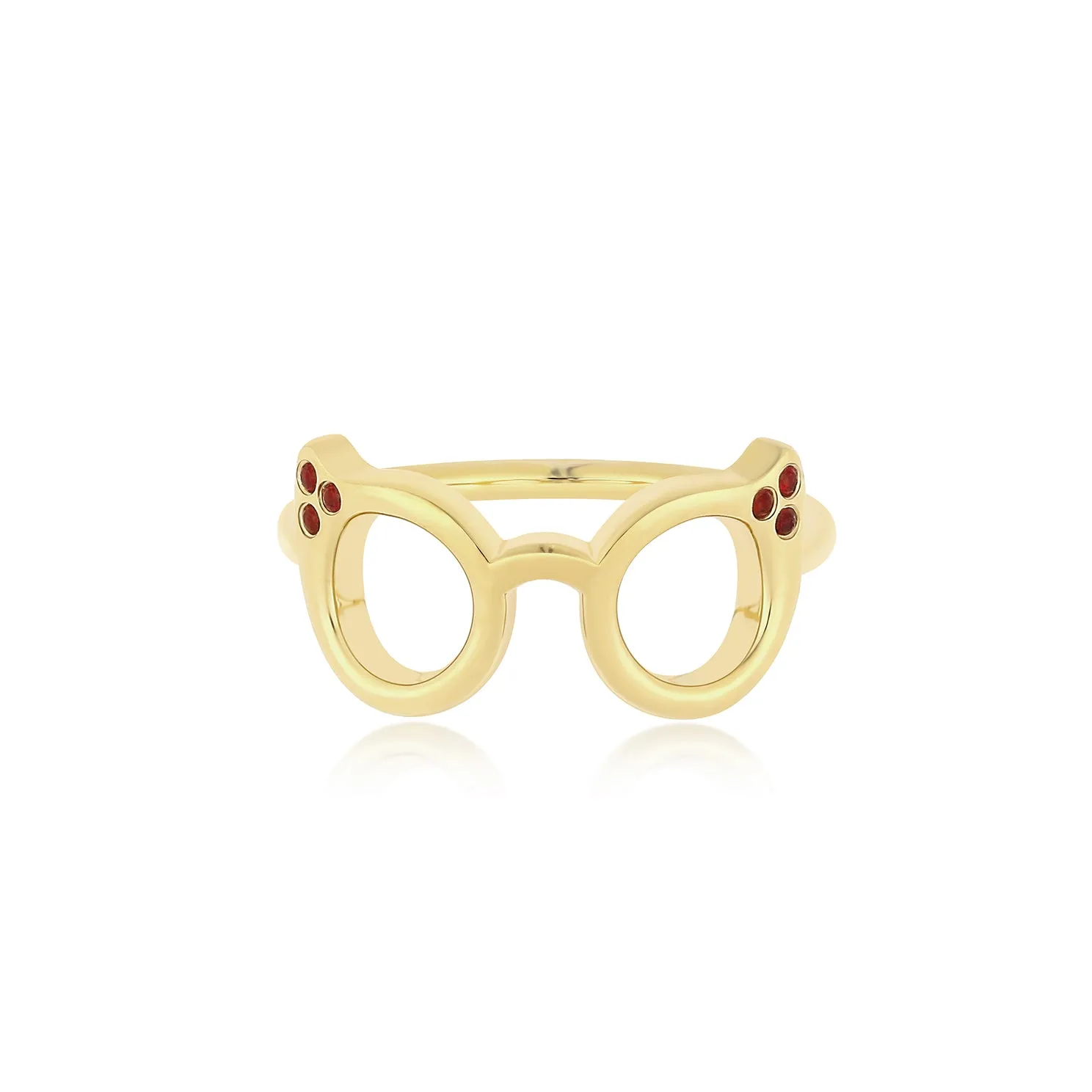Evan's Sunnies Ring with Rubies sold by EF Collection