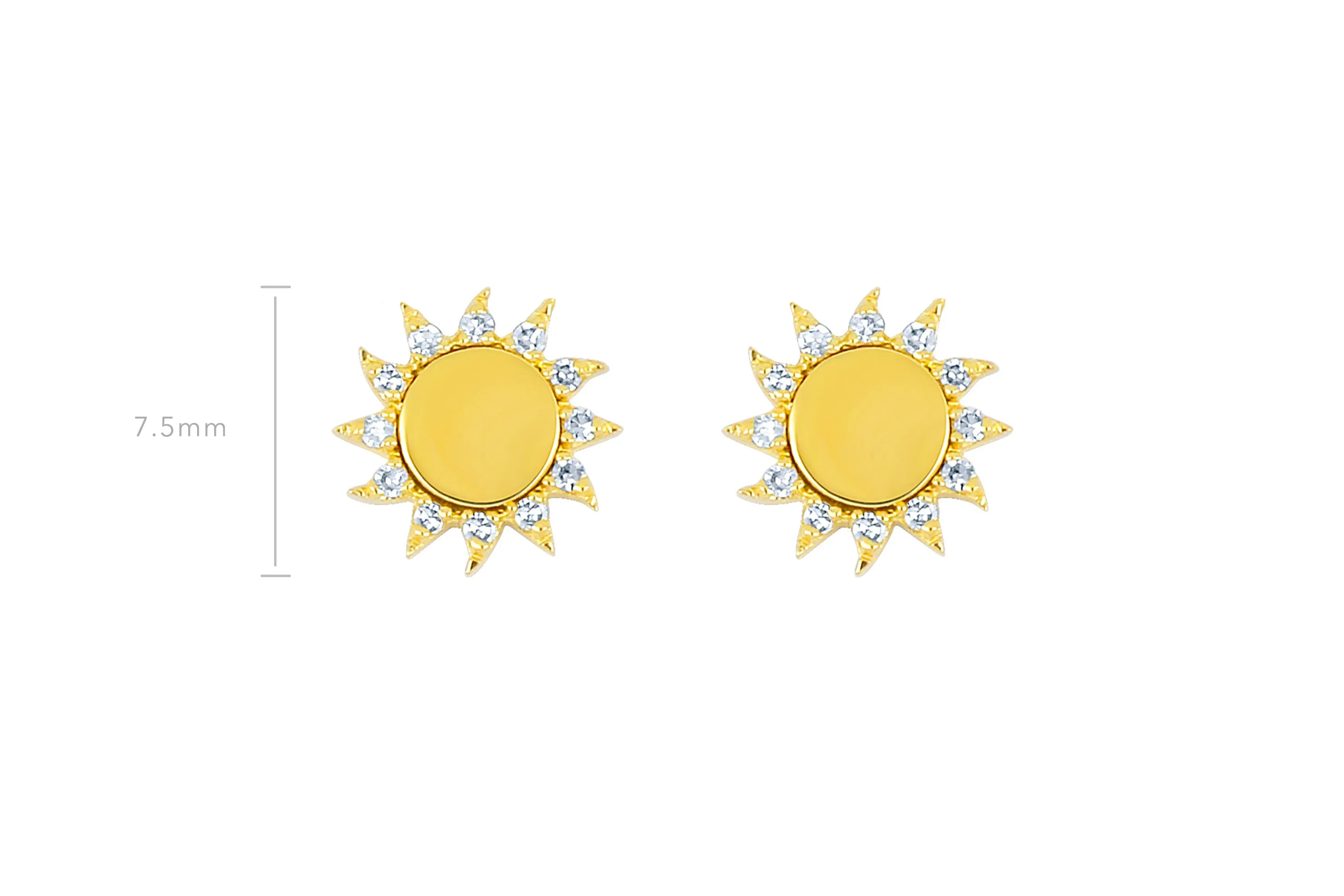 You Are My Sunshine Diamond Stud Earring sold by EF Collection product image thumbnail 5