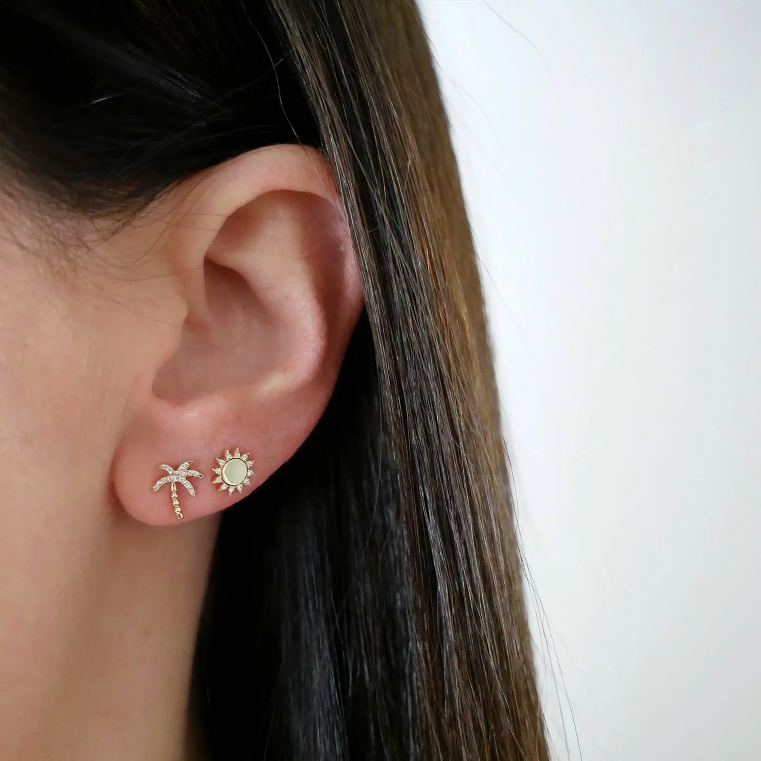 You Are My Sunshine Diamond Stud Earring sold by EF Collection product image thumbnail 2