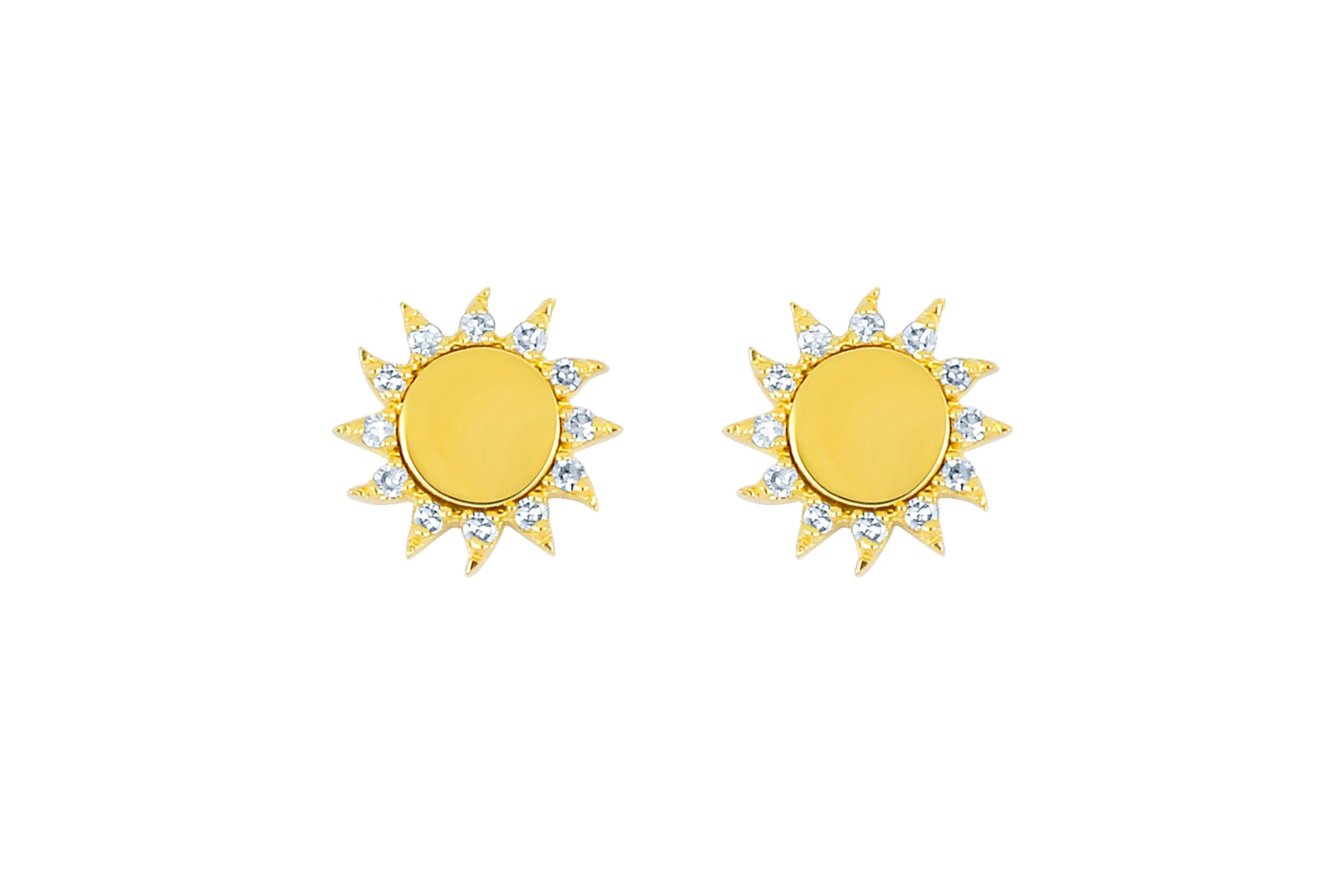You Are My Sunshine Diamond Stud Earring sold by EF Collection
