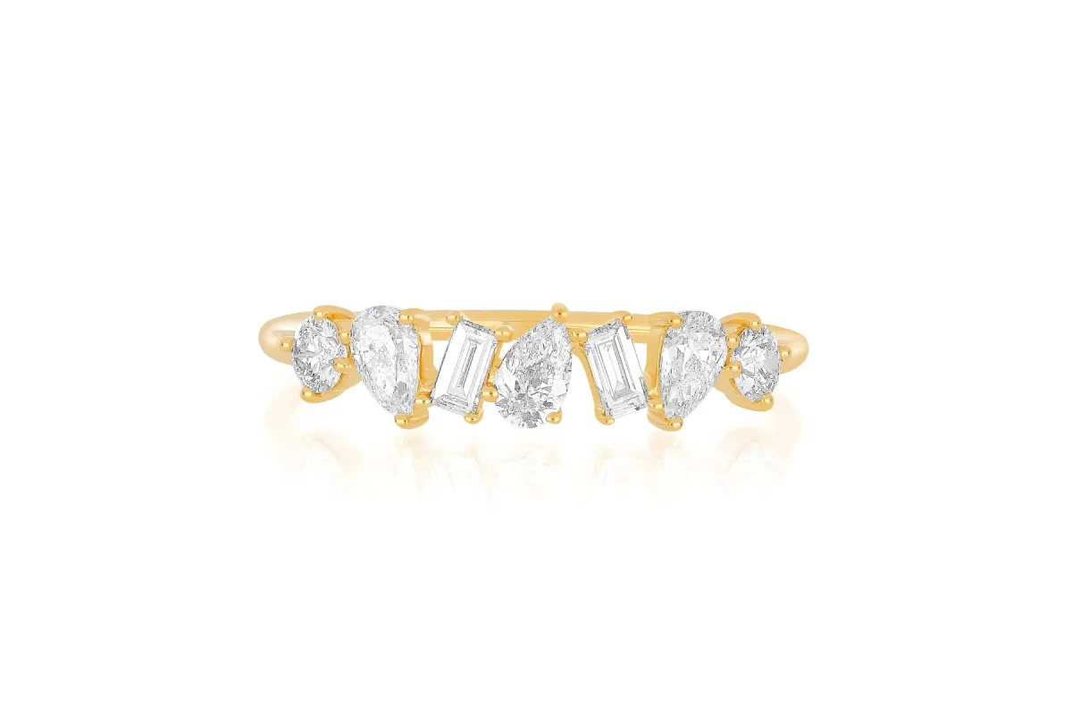 Jumbo Multifaceted Diamond Ring sold by EF Collection