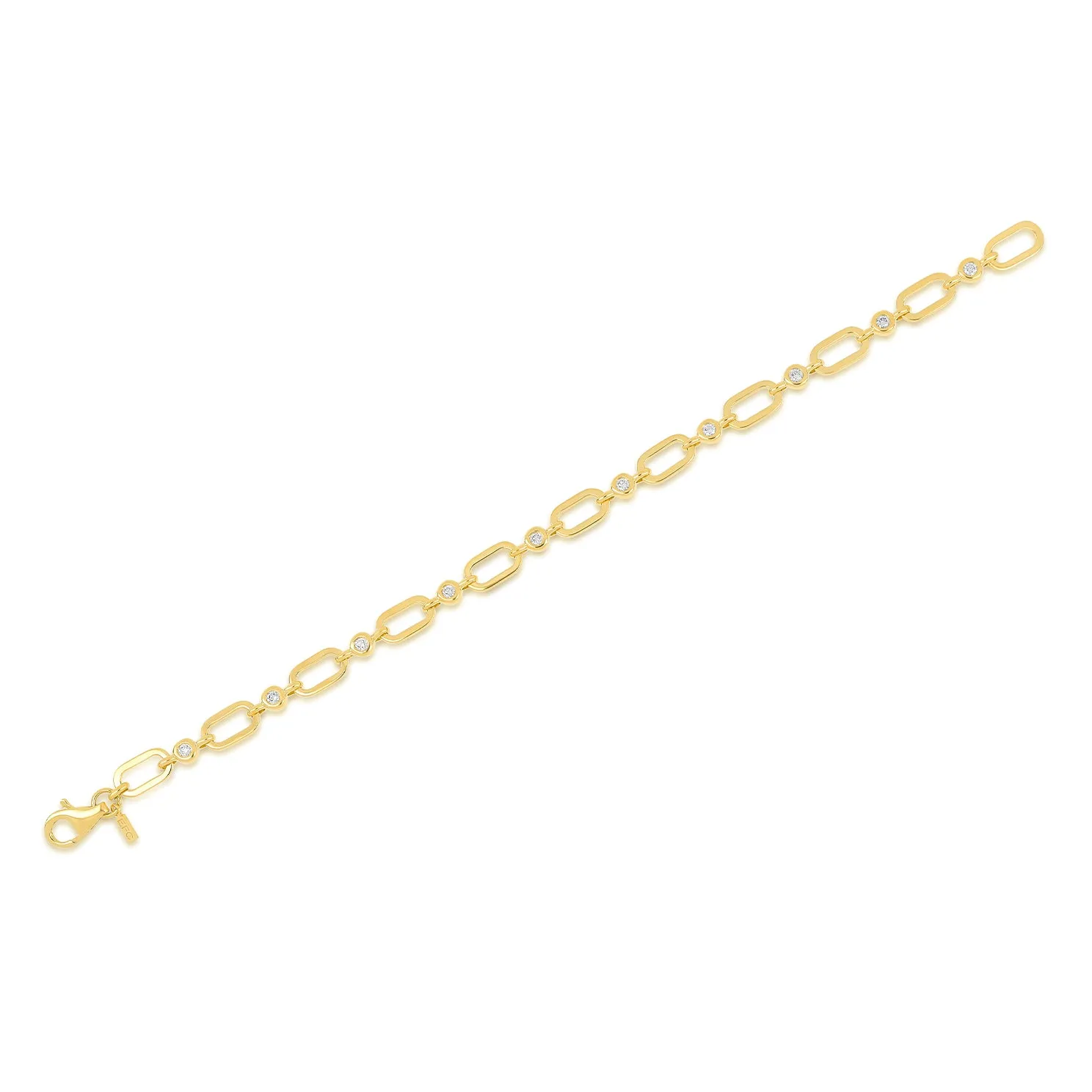 Diamond Pillow Jumbo Link Chain Bracelet sold by EF Collection product image thumbnail 3