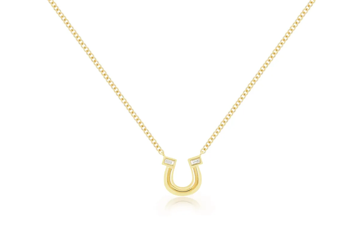 Lucky Horseshoe Necklace sold by EF Collection