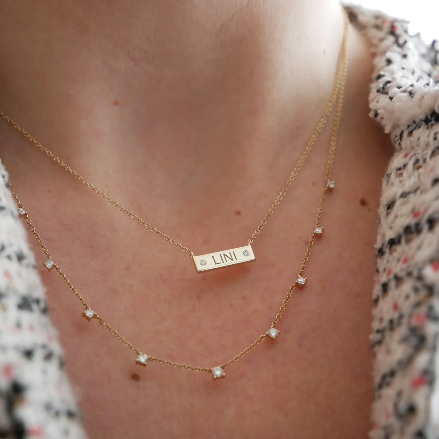 Mini Nameplate Necklace sold by EF Collection product image thumbnail 2