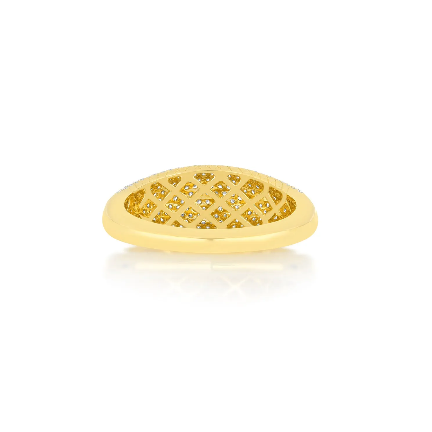 Pavé Diamond Jumbo Dome Ring sold by EF Collection product image thumbnail 4