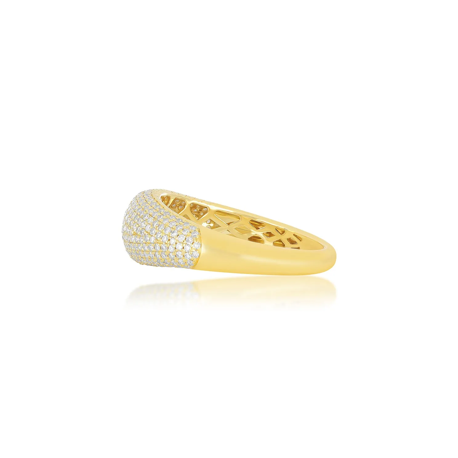 Pavé Diamond Jumbo Dome Ring sold by EF Collection product image thumbnail 3