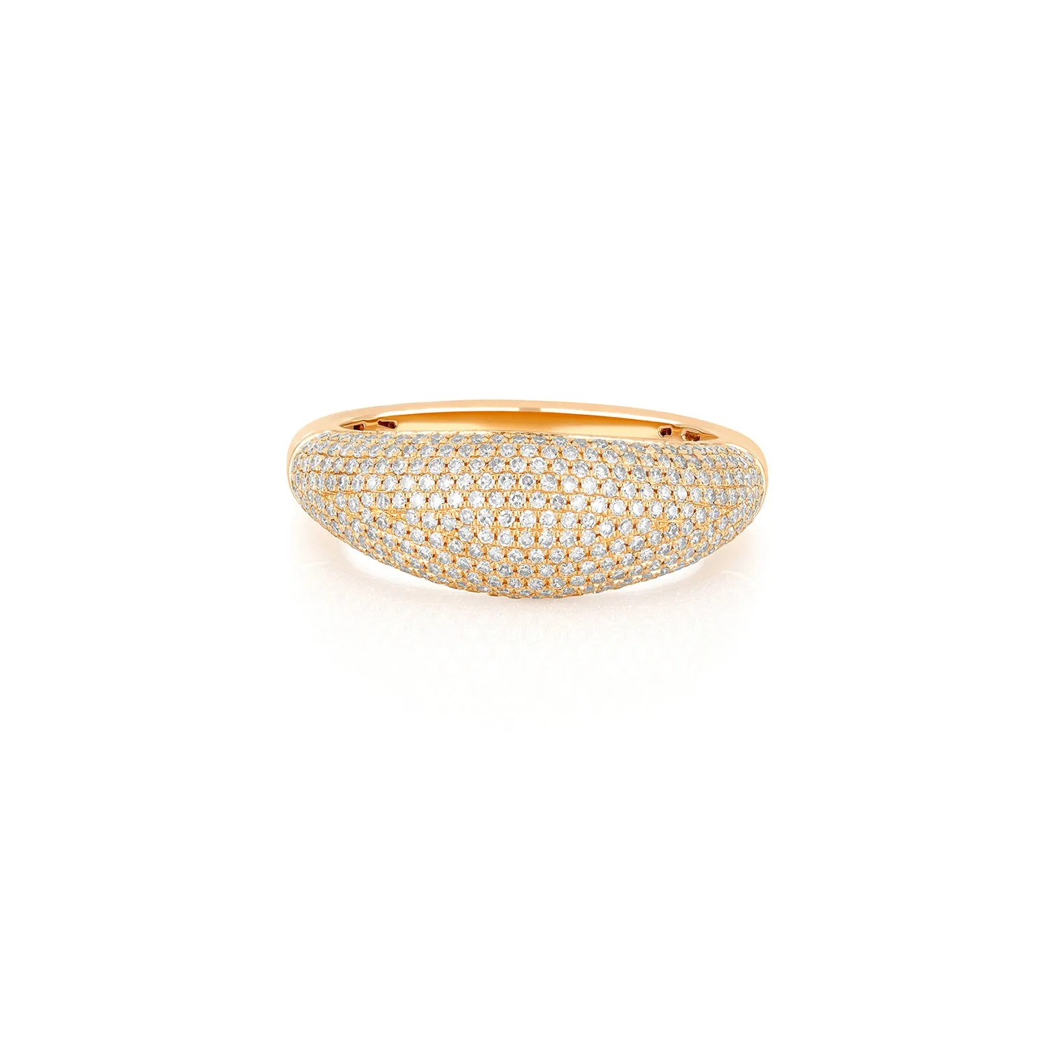 Pavé Diamond Jumbo Dome Ring sold by EF Collection product image thumbnail 5