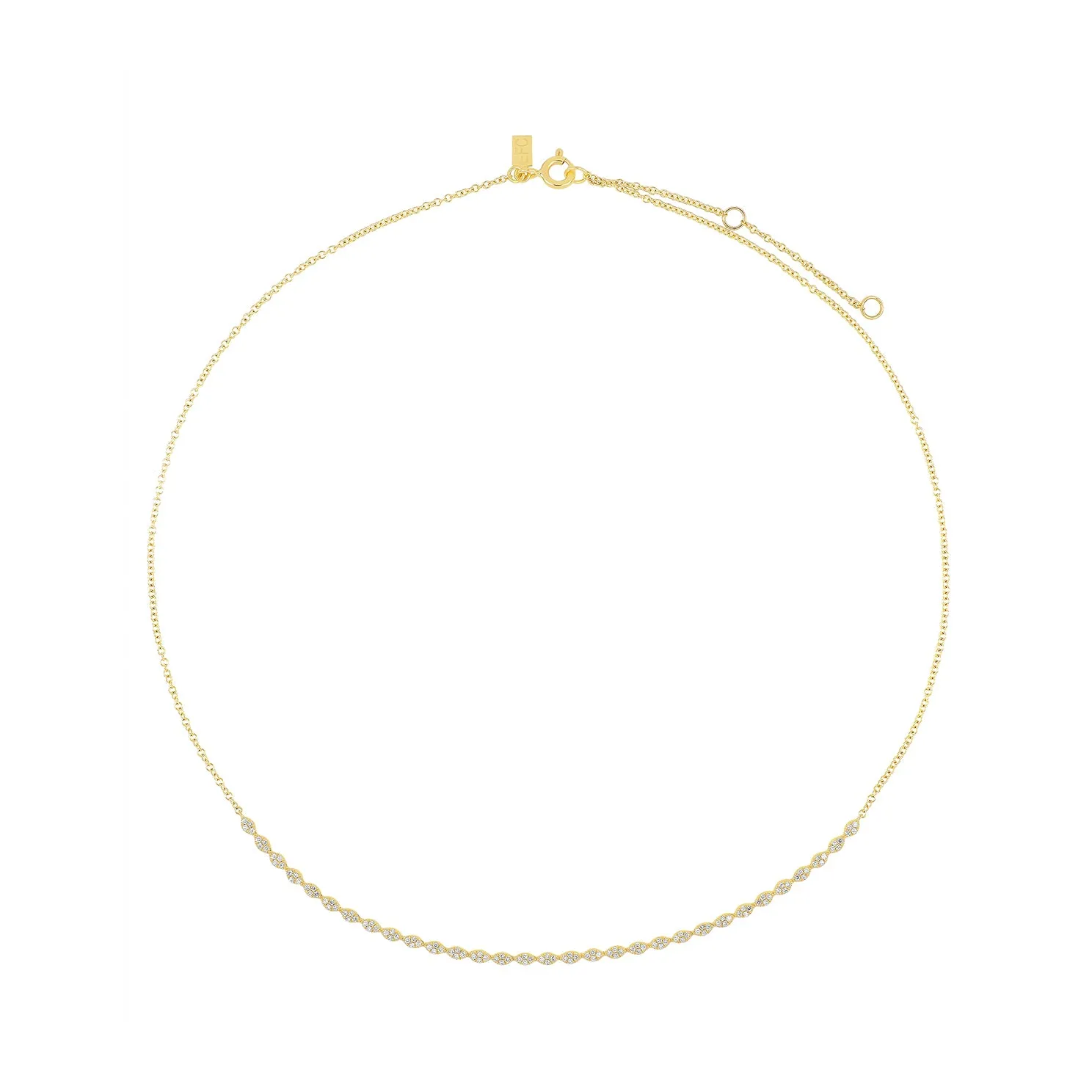 Pavé Diamond Marquise Necklace sold by EF Collection product image thumbnail 5