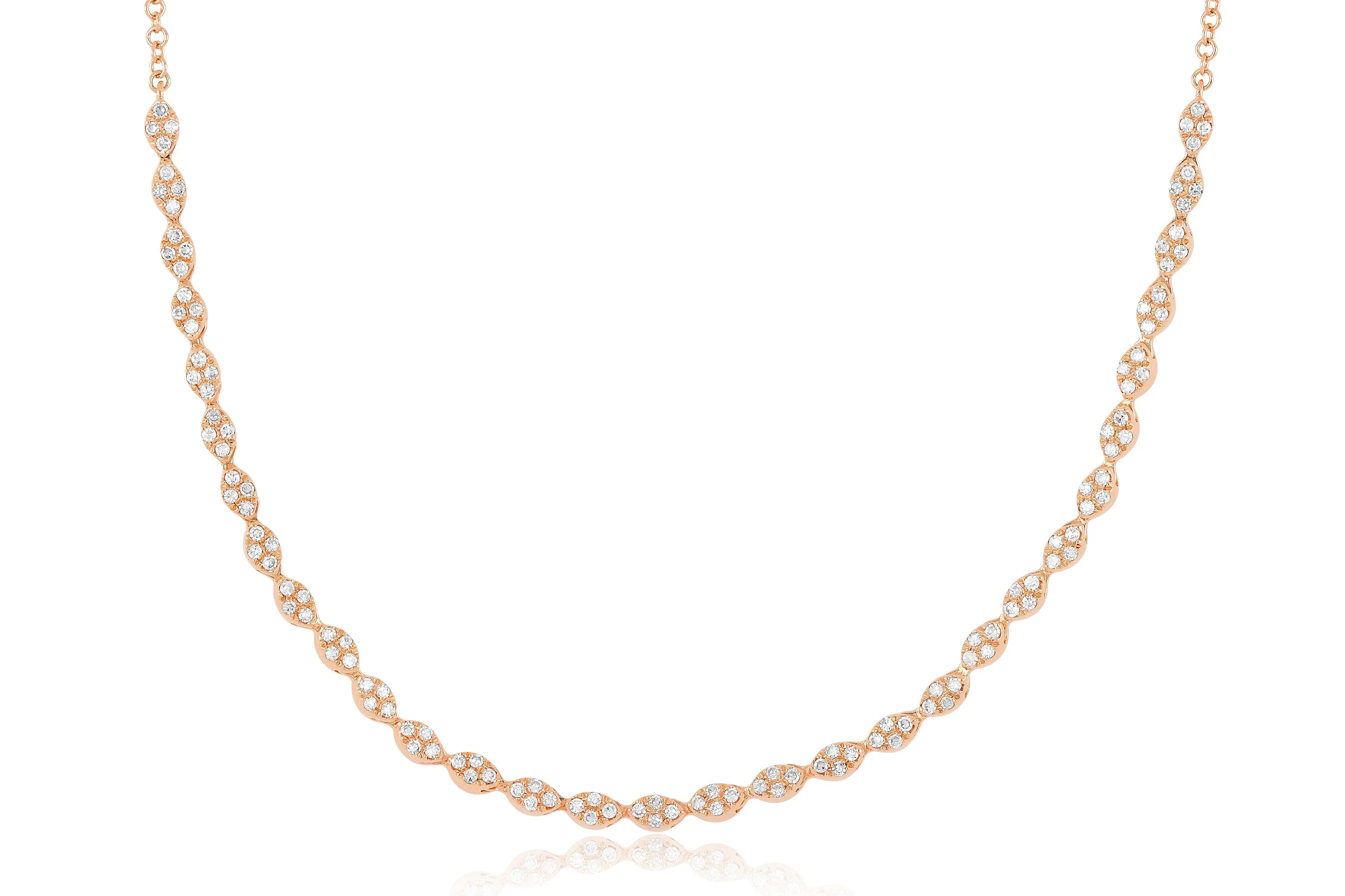 Pavé Diamond Marquise Necklace sold by EF Collection product image thumbnail 3
