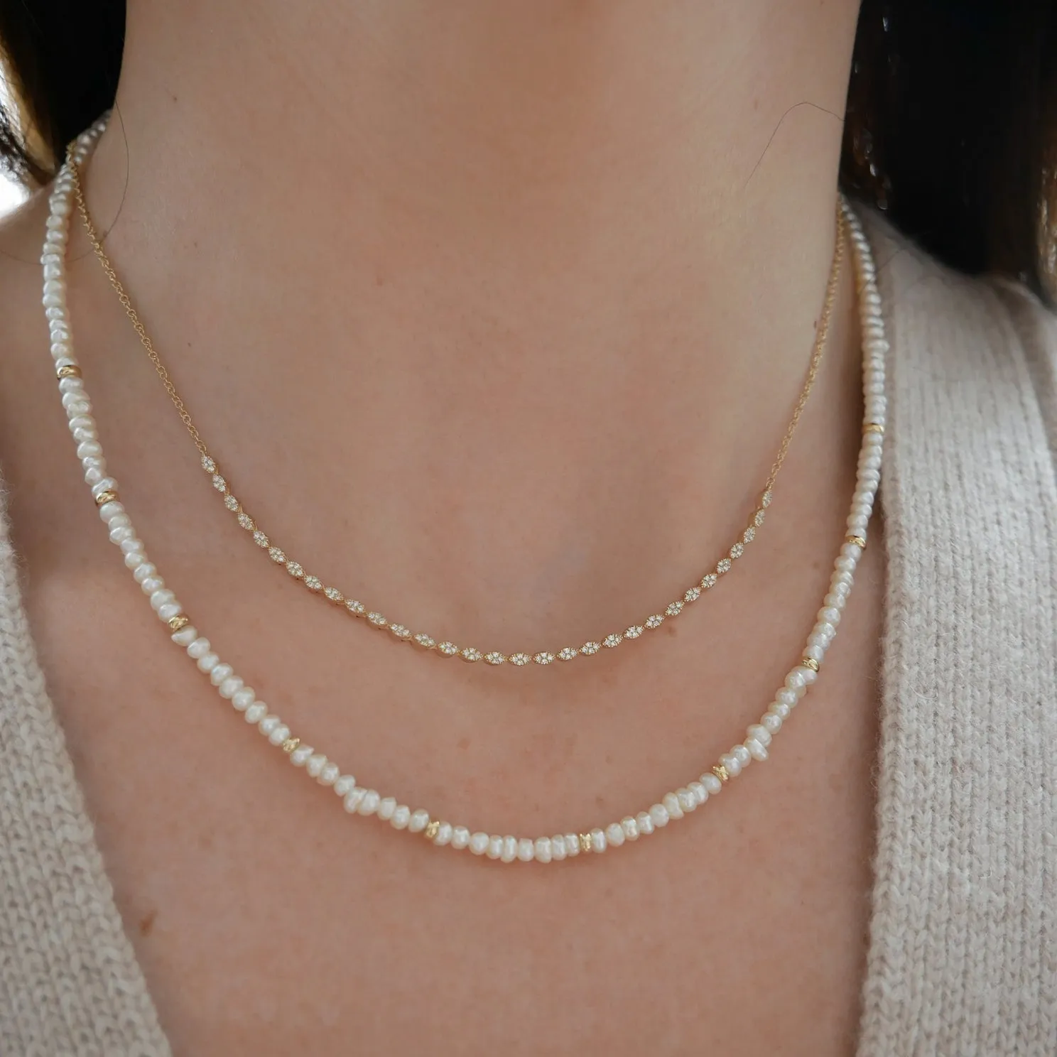 Pavé Diamond Marquise Necklace sold by EF Collection product image thumbnail 2