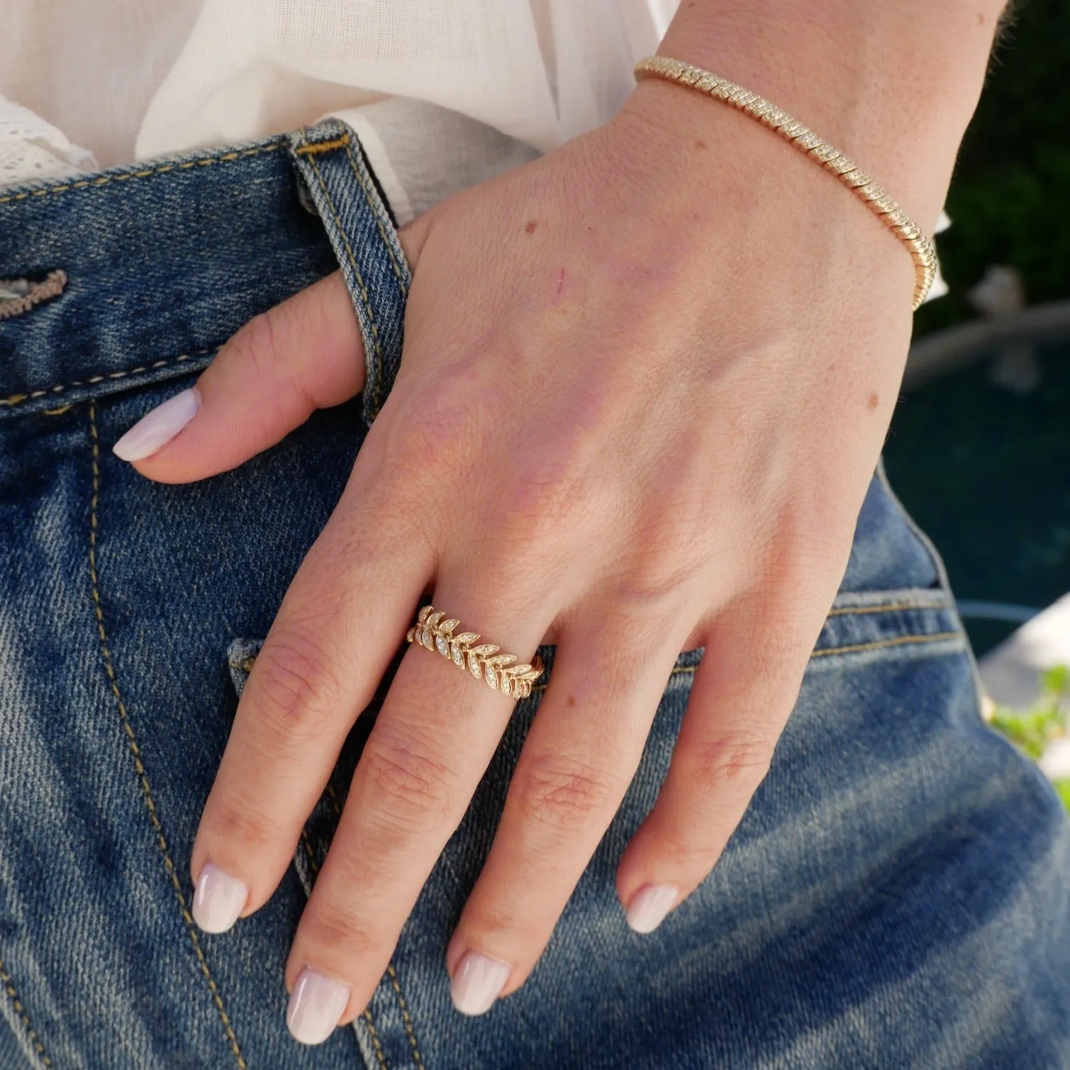 Diamond Twist Bracelet sold by EF Collection product image thumbnail 5