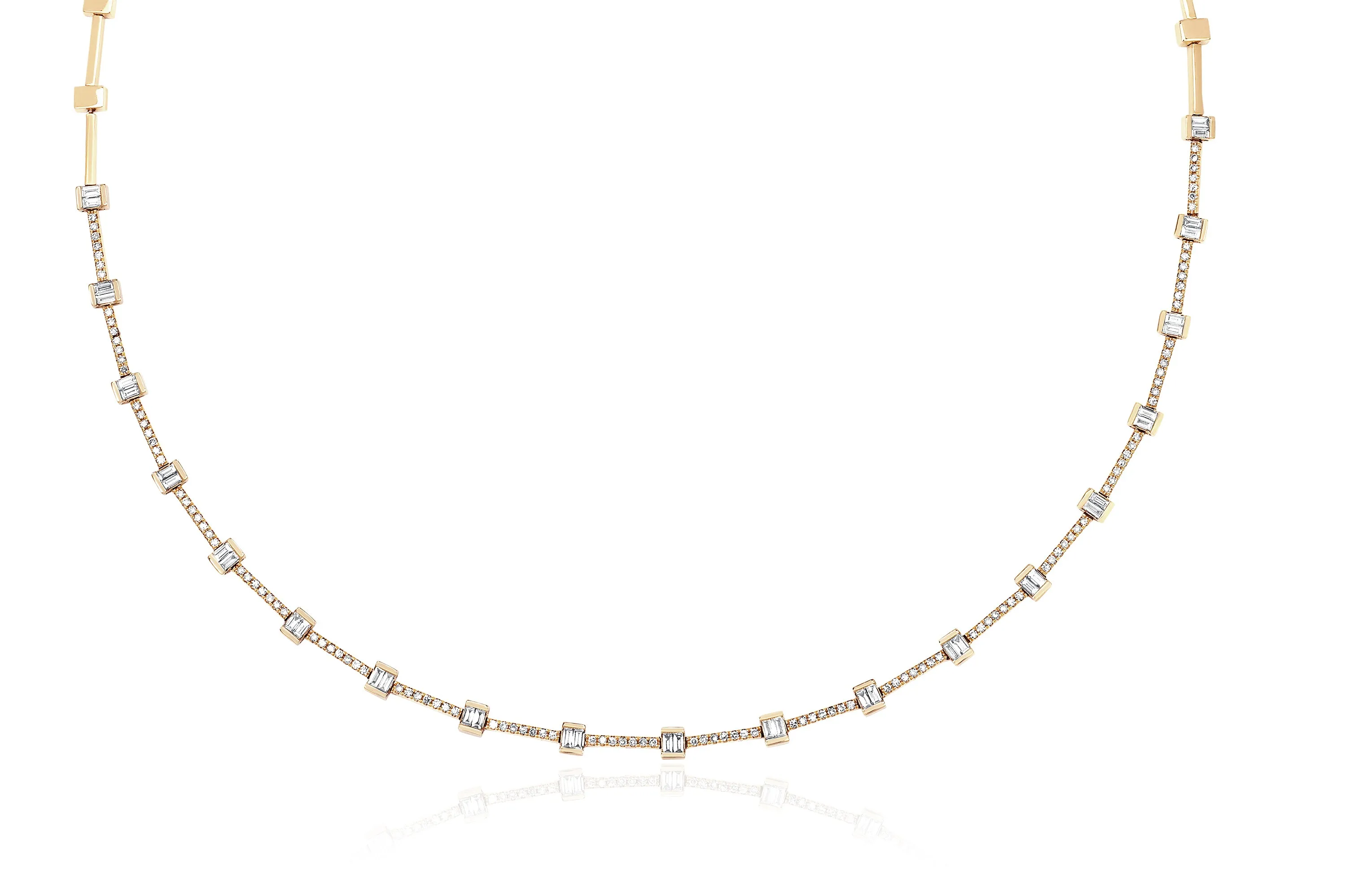 Diamond Baguette Eternity Necklace sold by EF Collection product image thumbnail 4