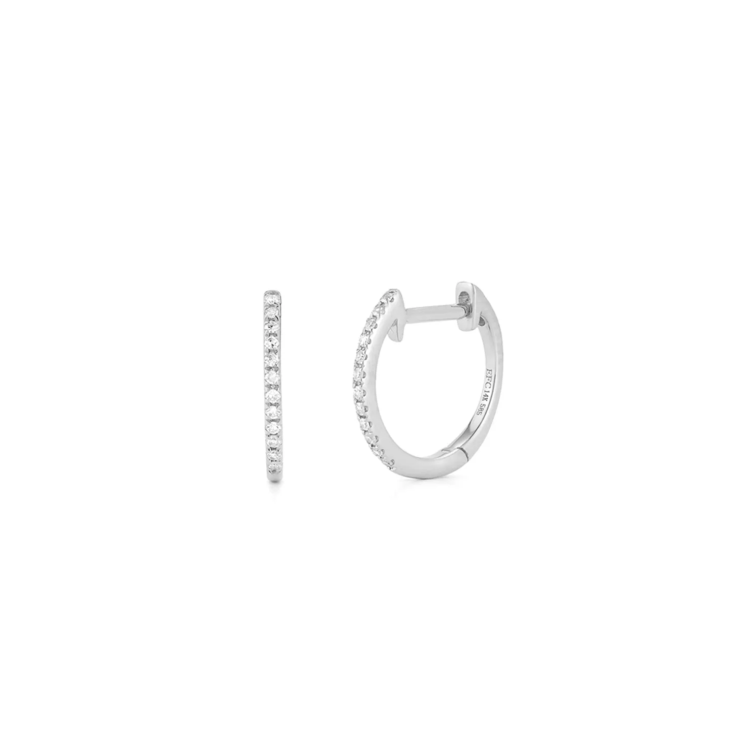 Diamond Huggie Earrings sold by EF Collection product image thumbnail 4