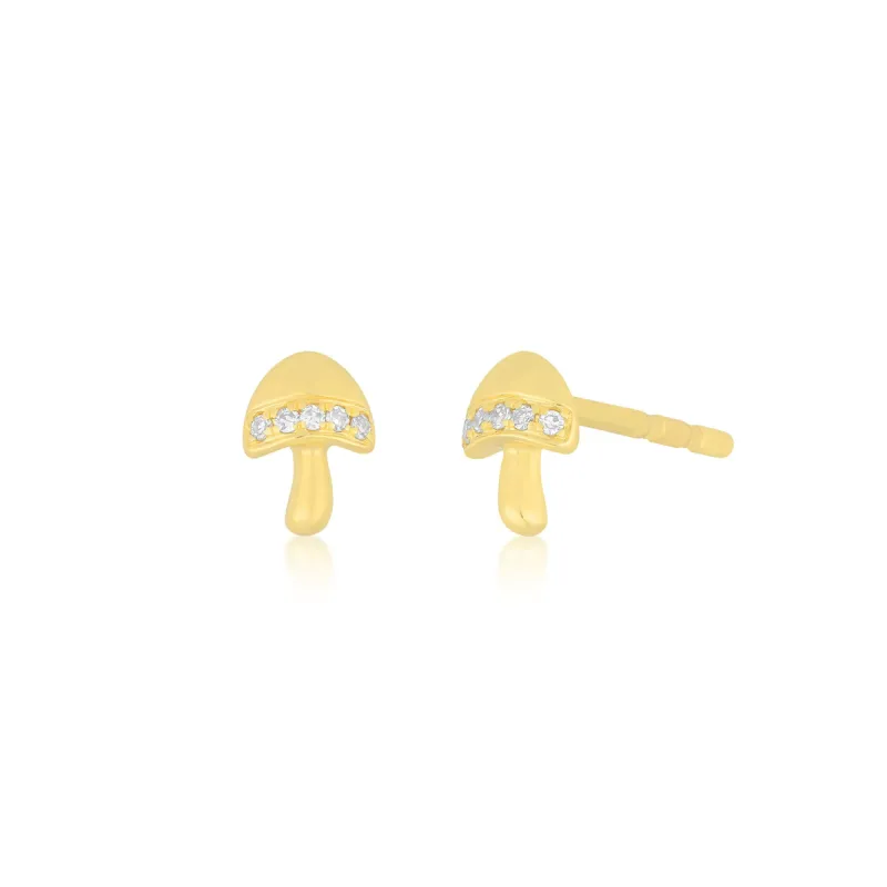 Mini Magic Mushroom Stud Earring sold by EF Collection