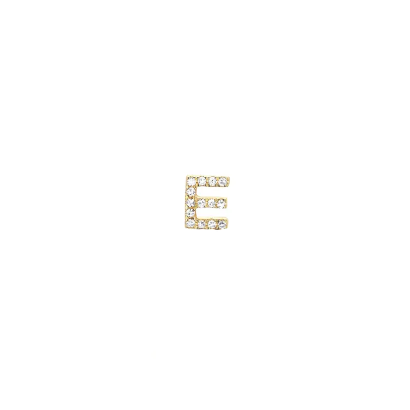 Diamond Initial Stud Earring sold by EF Collection