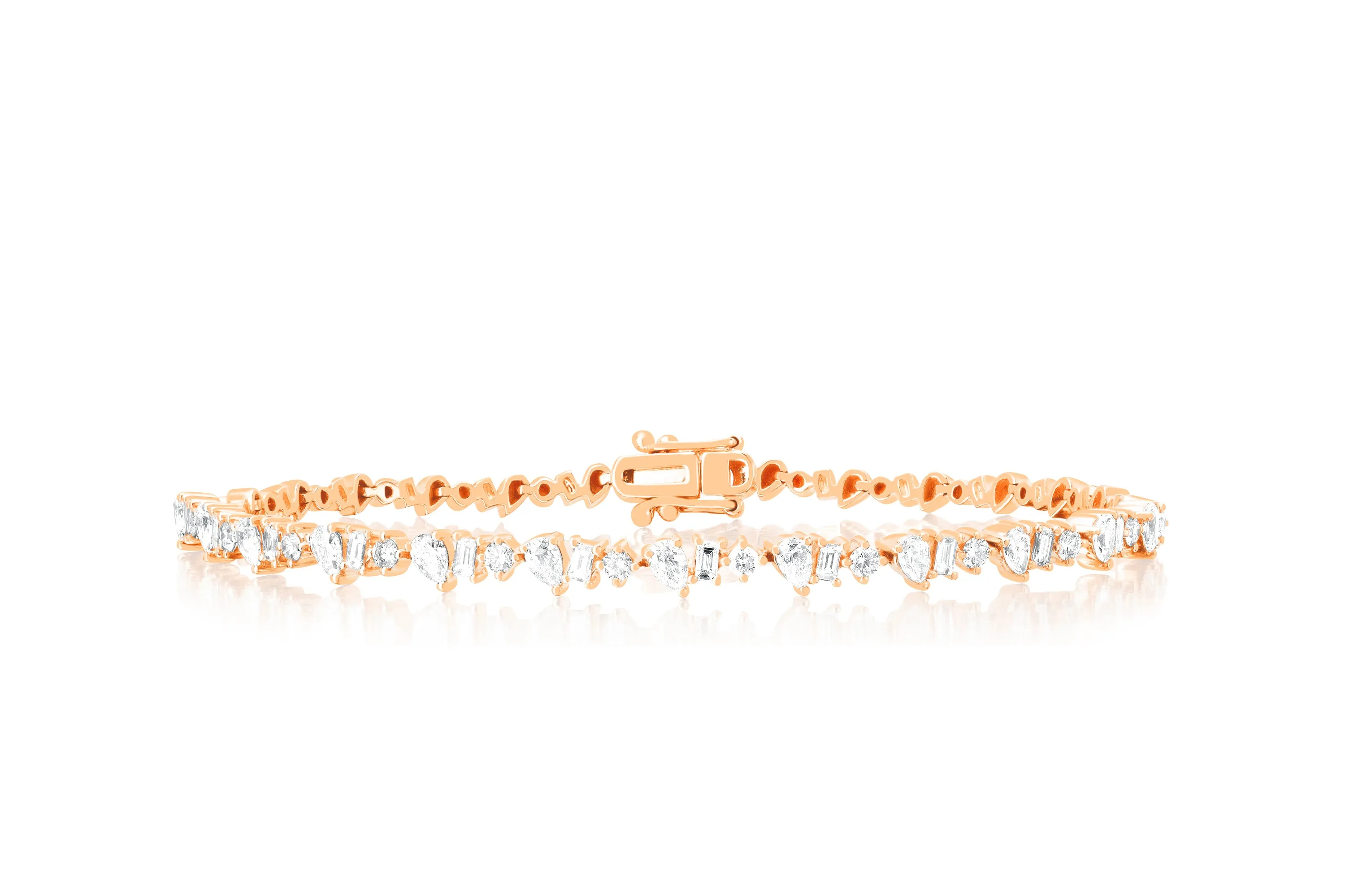 Diamond Multifaceted Eternity Bracelet sold by EF Collection