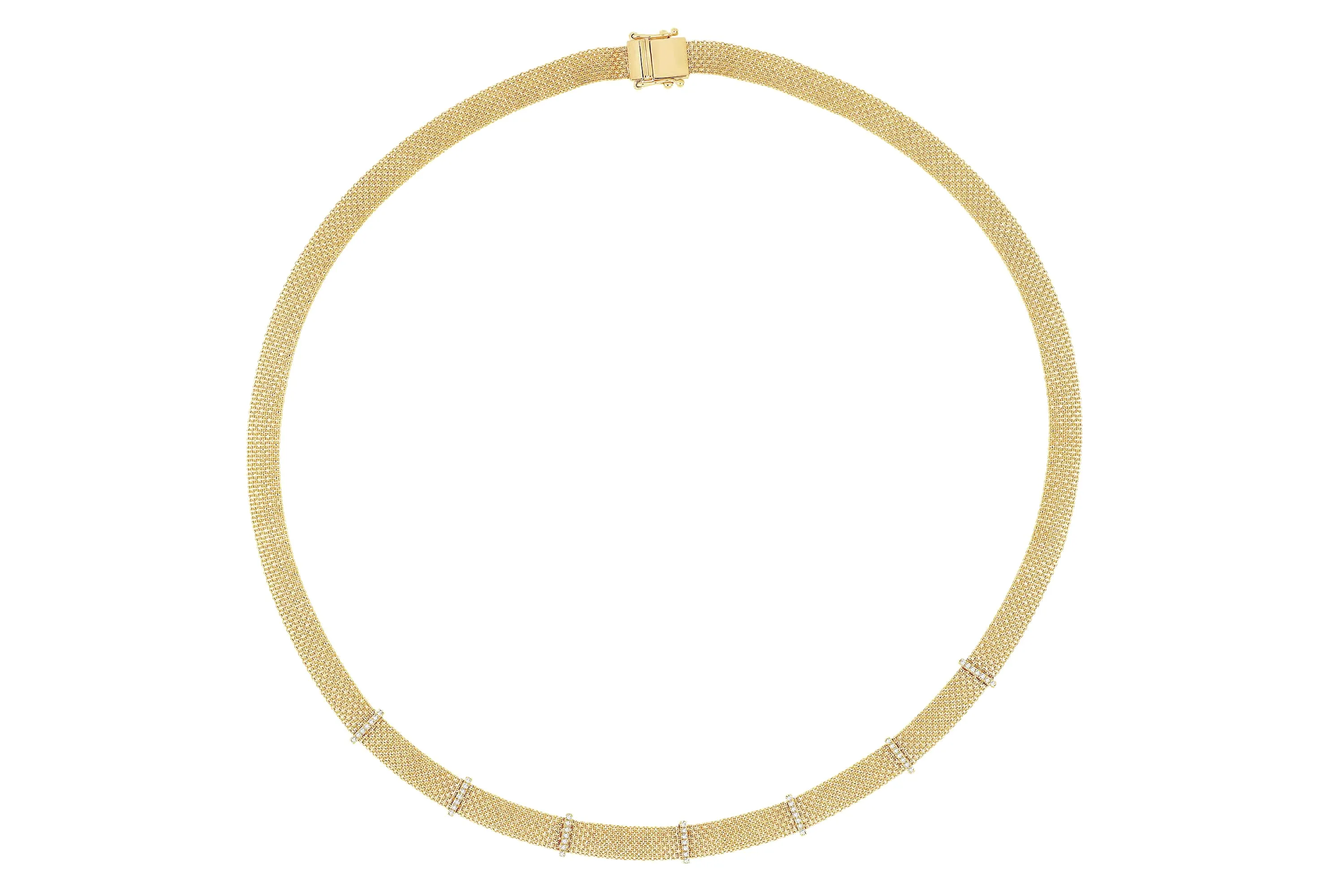 Diamond Bar Mesh Necklace sold by EF Collection product image thumbnail 3