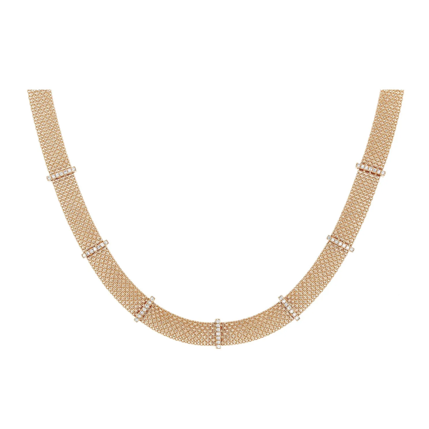 Diamond Bar Mesh Necklace sold by EF Collection product image thumbnail 4