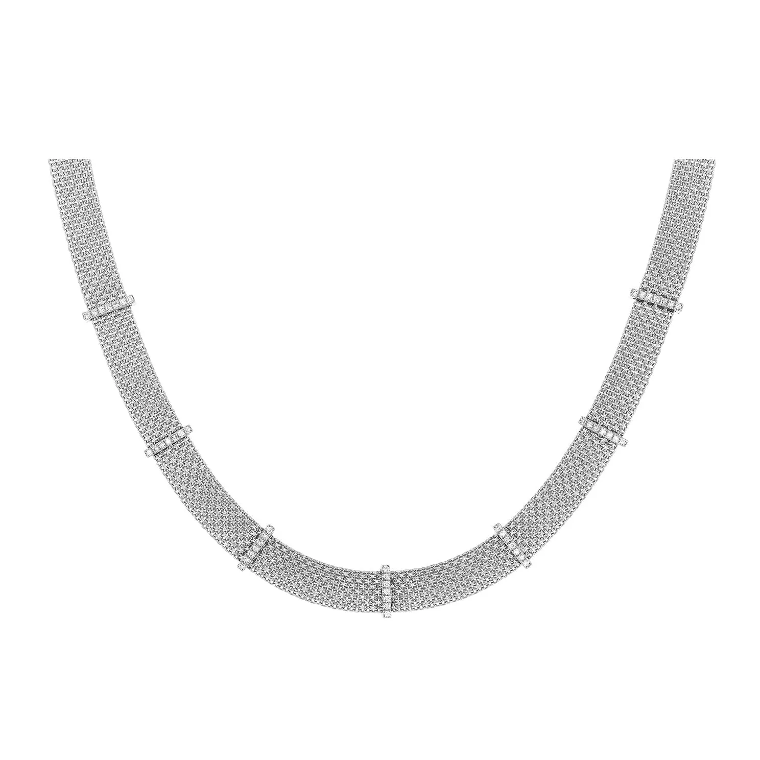 Diamond Bar Mesh Necklace sold by EF Collection product image thumbnail 5