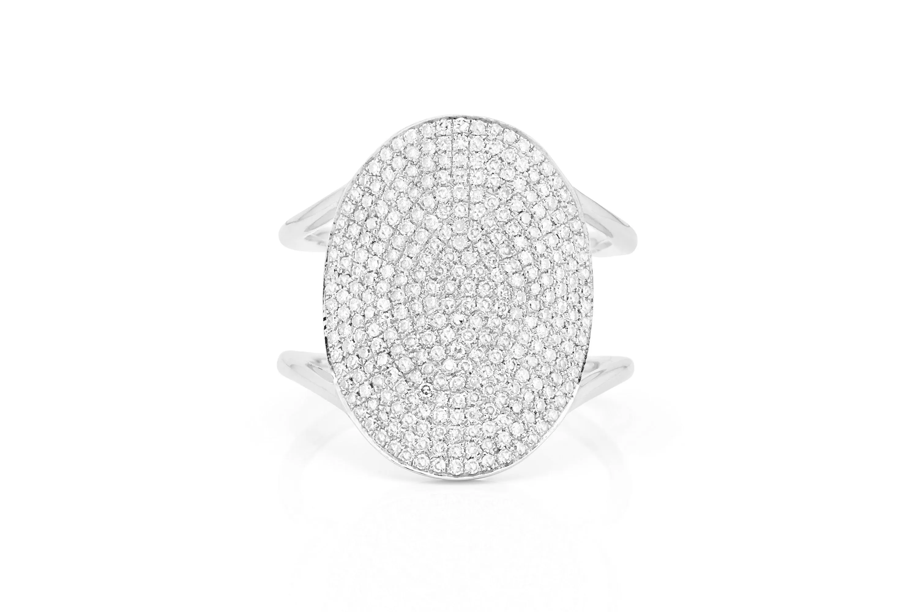 Diamond Jumbo Oval Ring sold by EF Collection product image thumbnail 4