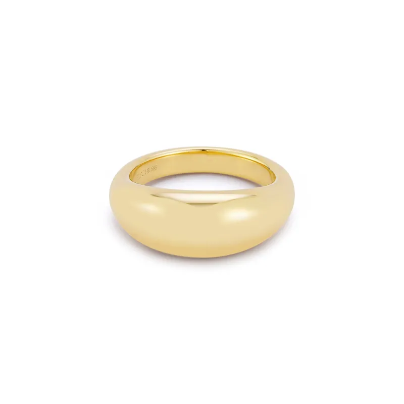 Gold Jumbo Dome Ring sold by EF Collection