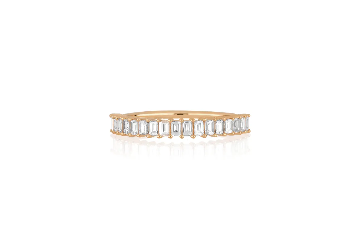 Prong Set Diamond Baguette Ring sold by EF Collection