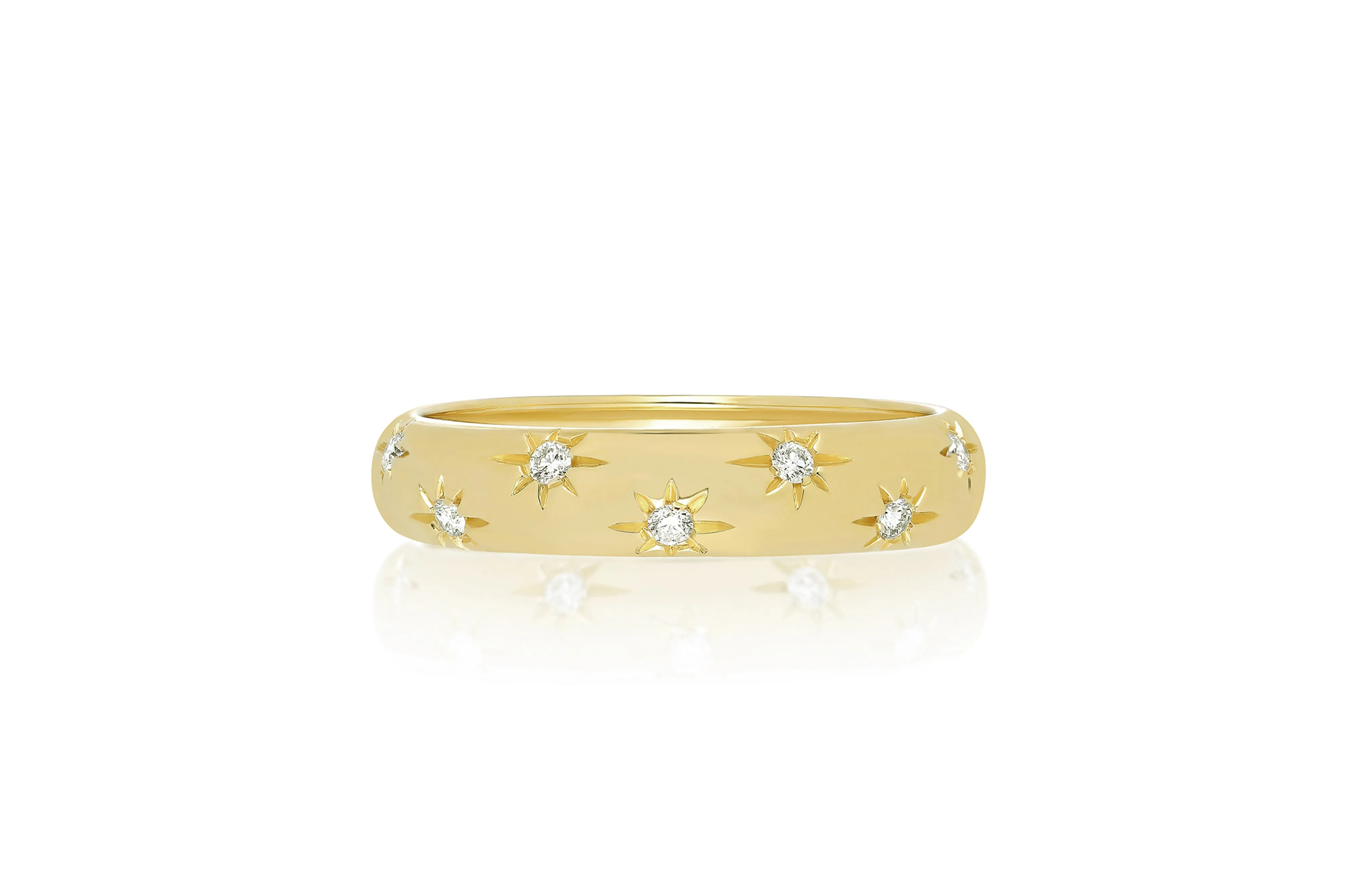 Diamond Starburst Bubble Ring sold by EF Collection