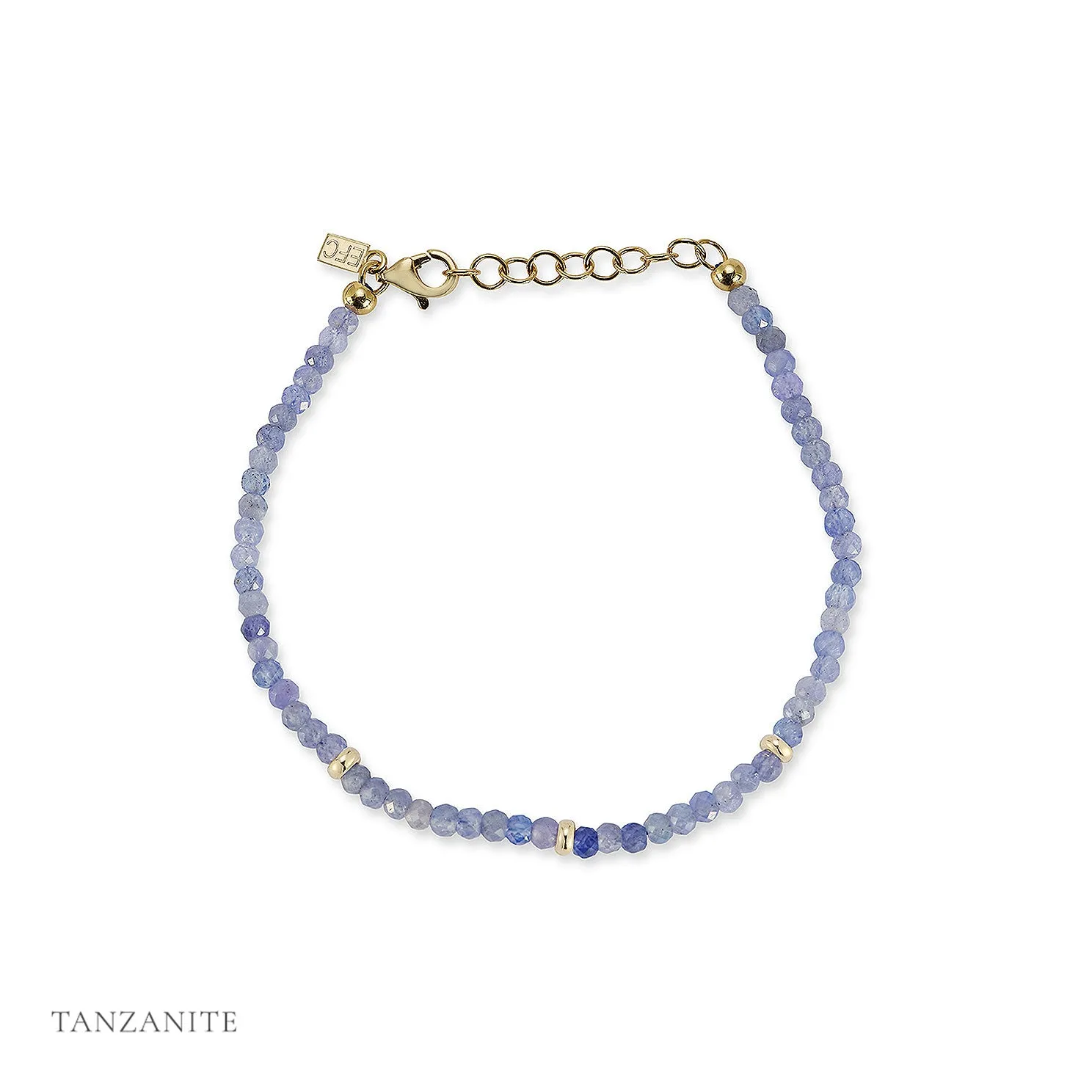 Birthstone Bead Bracelet In Tanzanite sold by EF Collection product image thumbnail 3