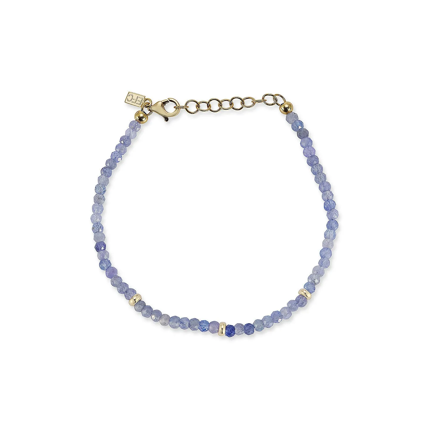 Birthstone Bead Bracelet In Tanzanite sold by EF Collection
