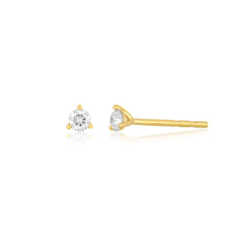 Jumbo Solitaire Diamond Stud Earring sold by EF Collection