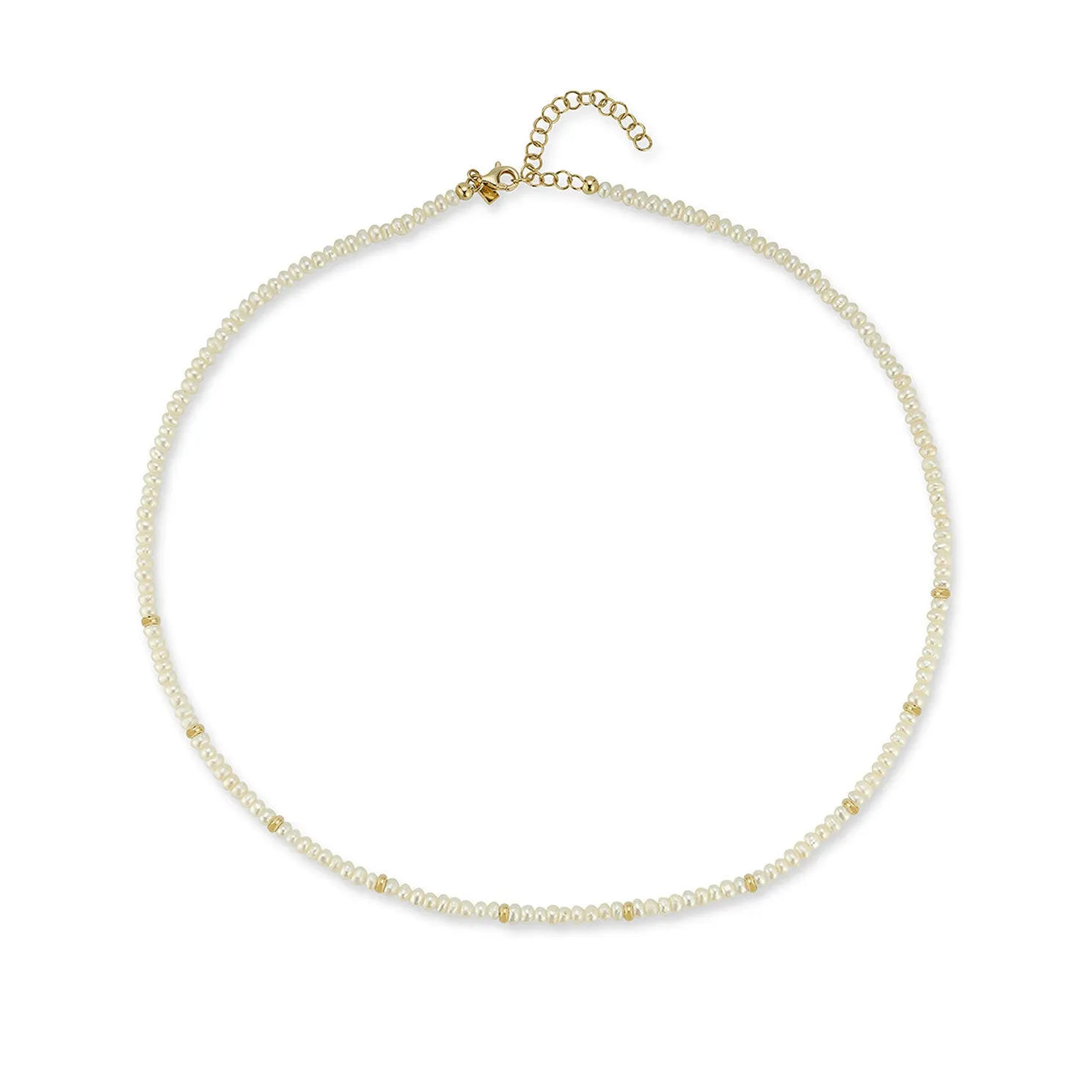 Birthstone Bead Necklace In Pearl sold by EF Collection