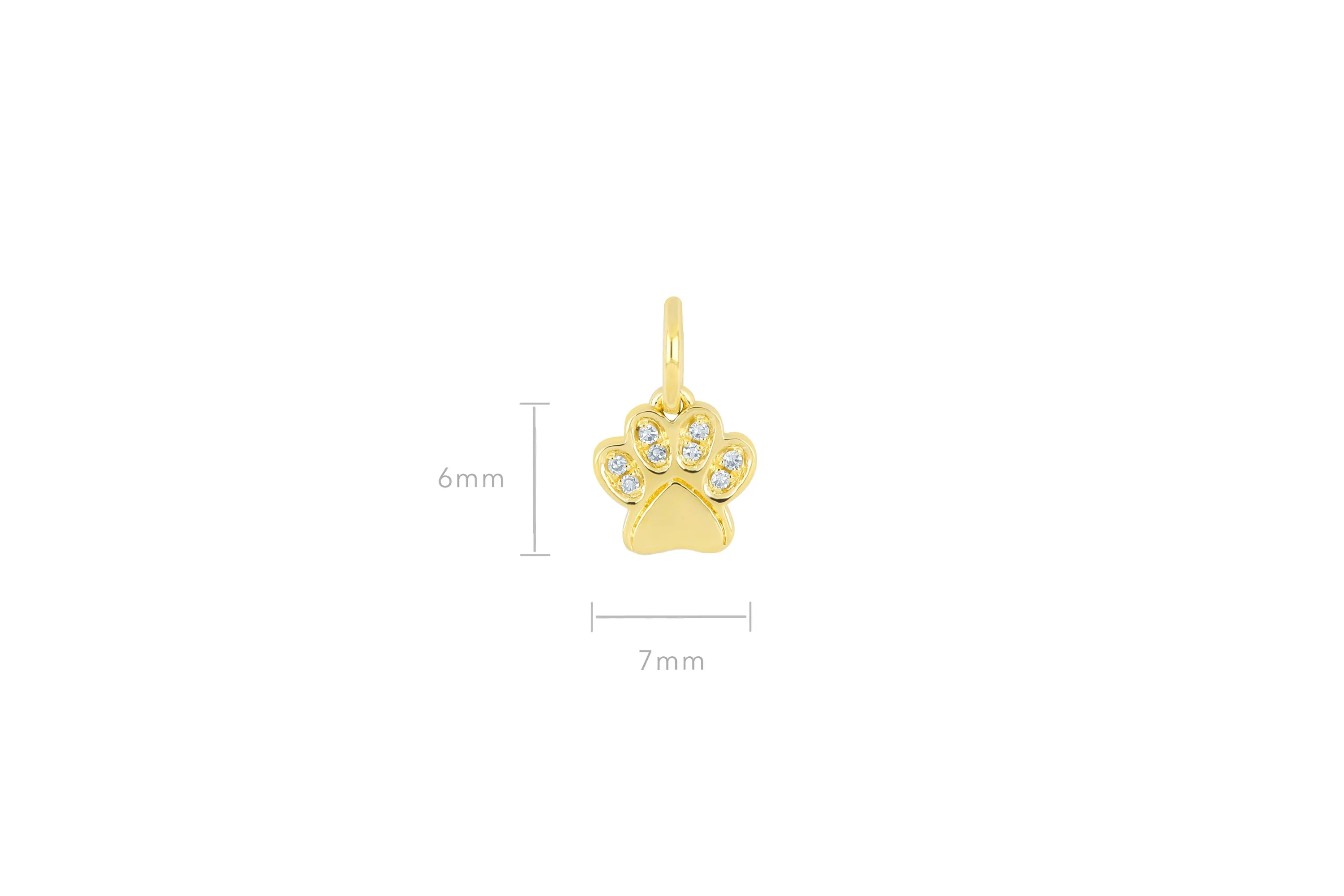 Diamond Paw Charm sold by EF Collection product image thumbnail 4