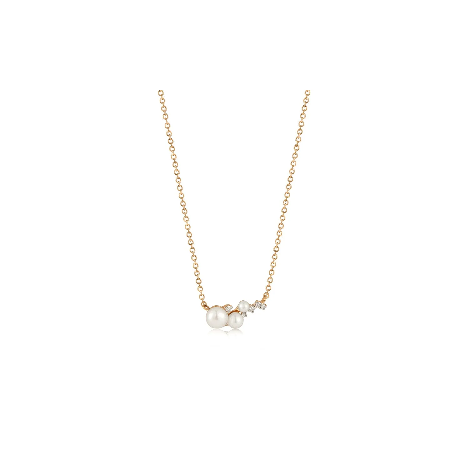 Diamond & Pearl Necklace sold by EF Collection product image thumbnail 3